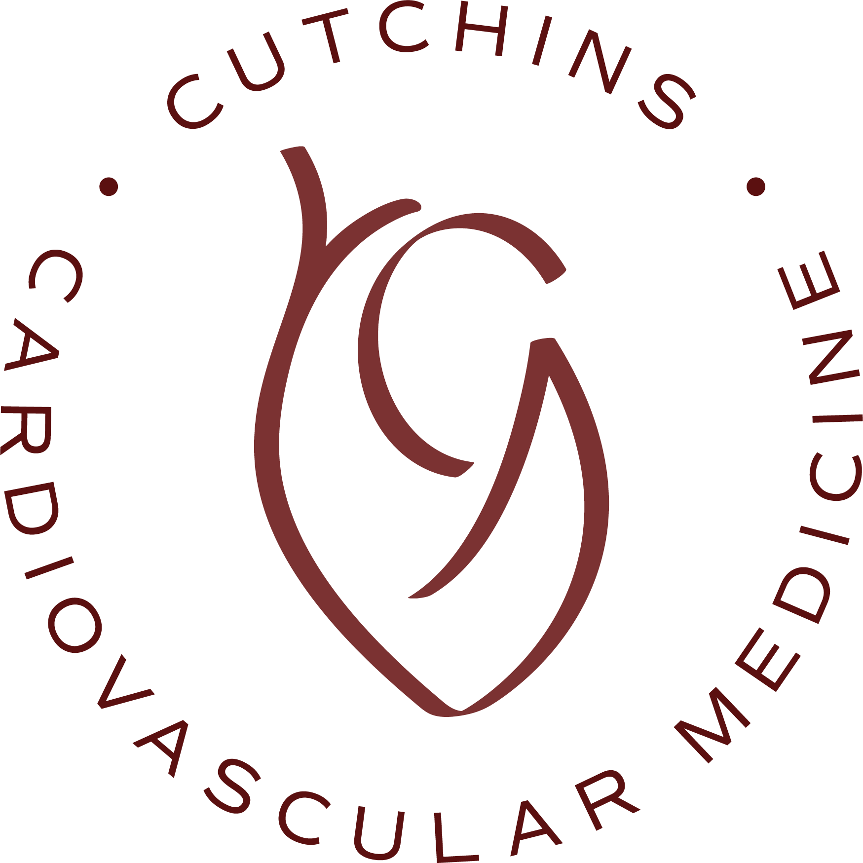 Logo of Cutchins Cardiovascular Medicine with circle text