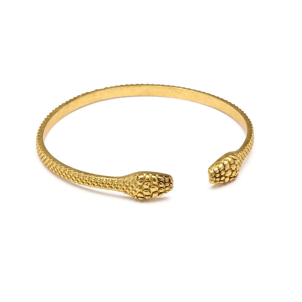 VESTOPAZZO - BR. BANGLE APERTO TEXTURE SERPENTE DOODLE