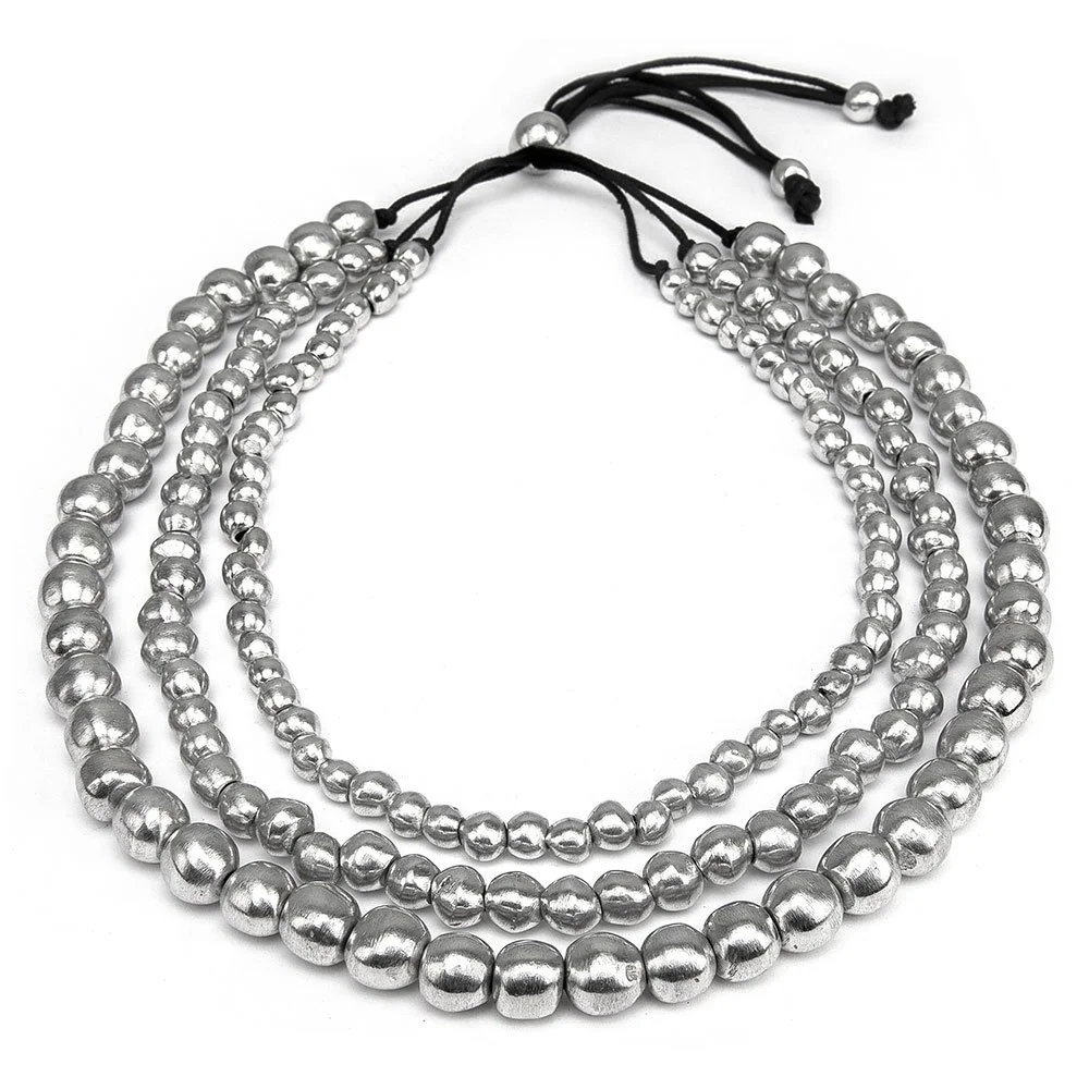VESTOPAZZO - COLLIER 3 FILS BOULES