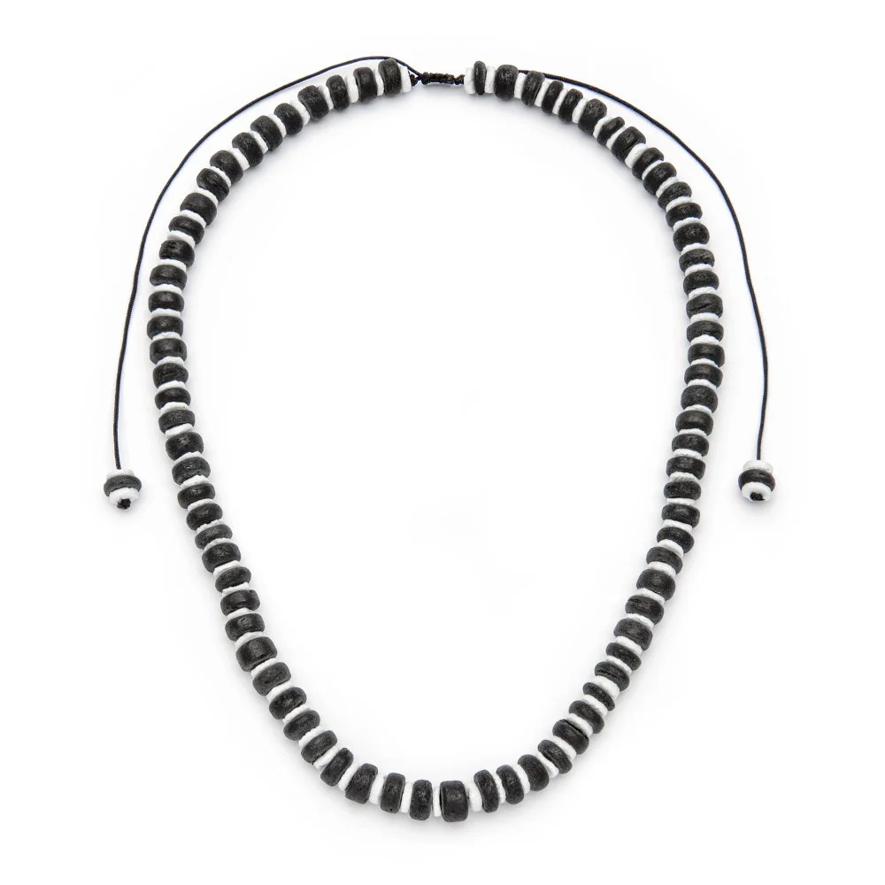 VESTOPAZZO - COLLANA REGOLABILE CONCHIGLIA / COCCO