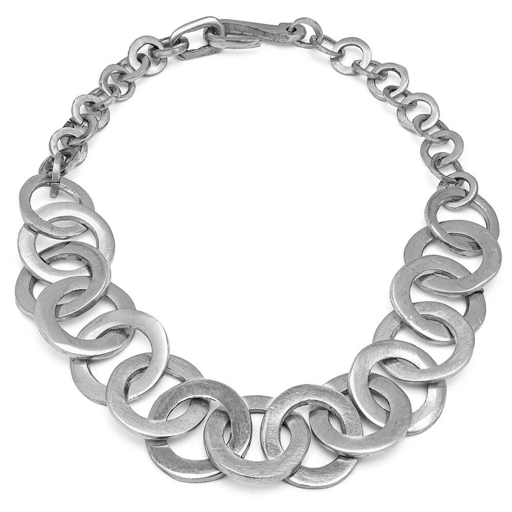 VESTOPAZZO - COLLIER CHAINE GRANDS ET PETITS RONDES