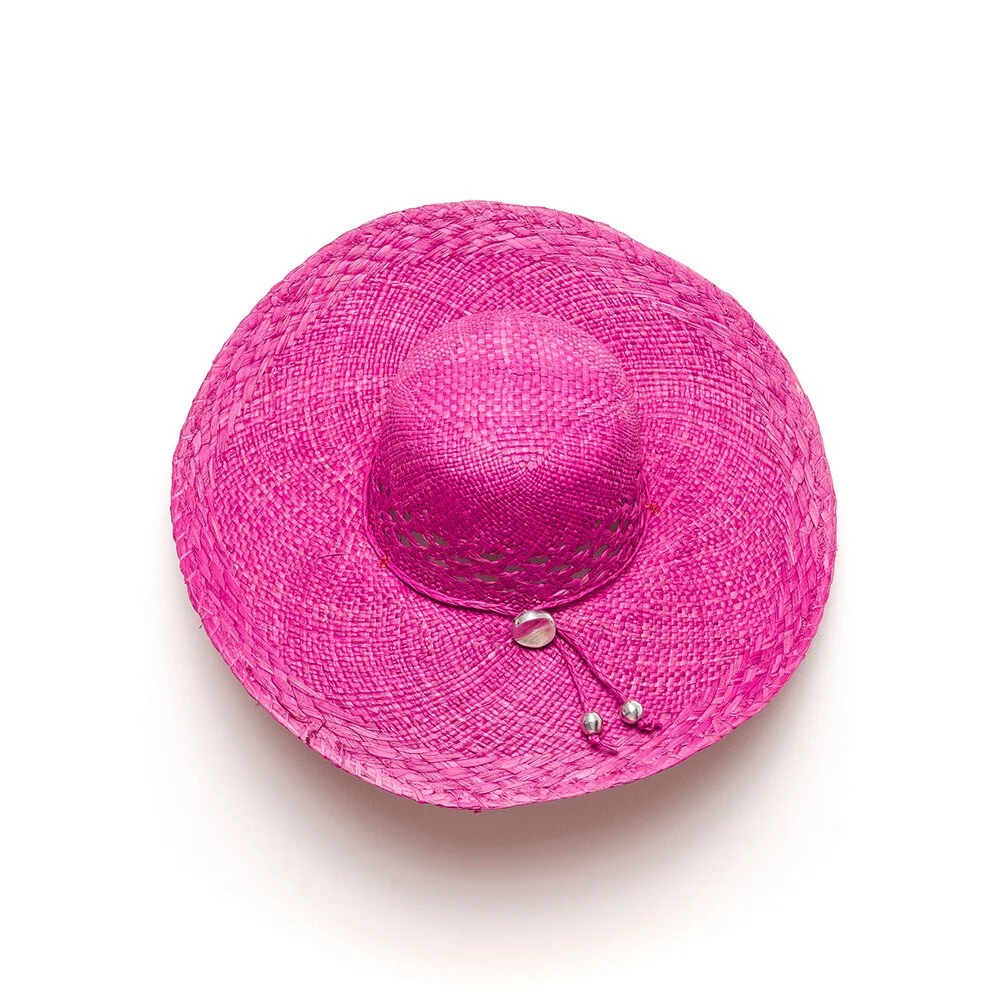 VESTOPAZZO - CAPPELLO RAFIA MEDIO AERE - FUXIA