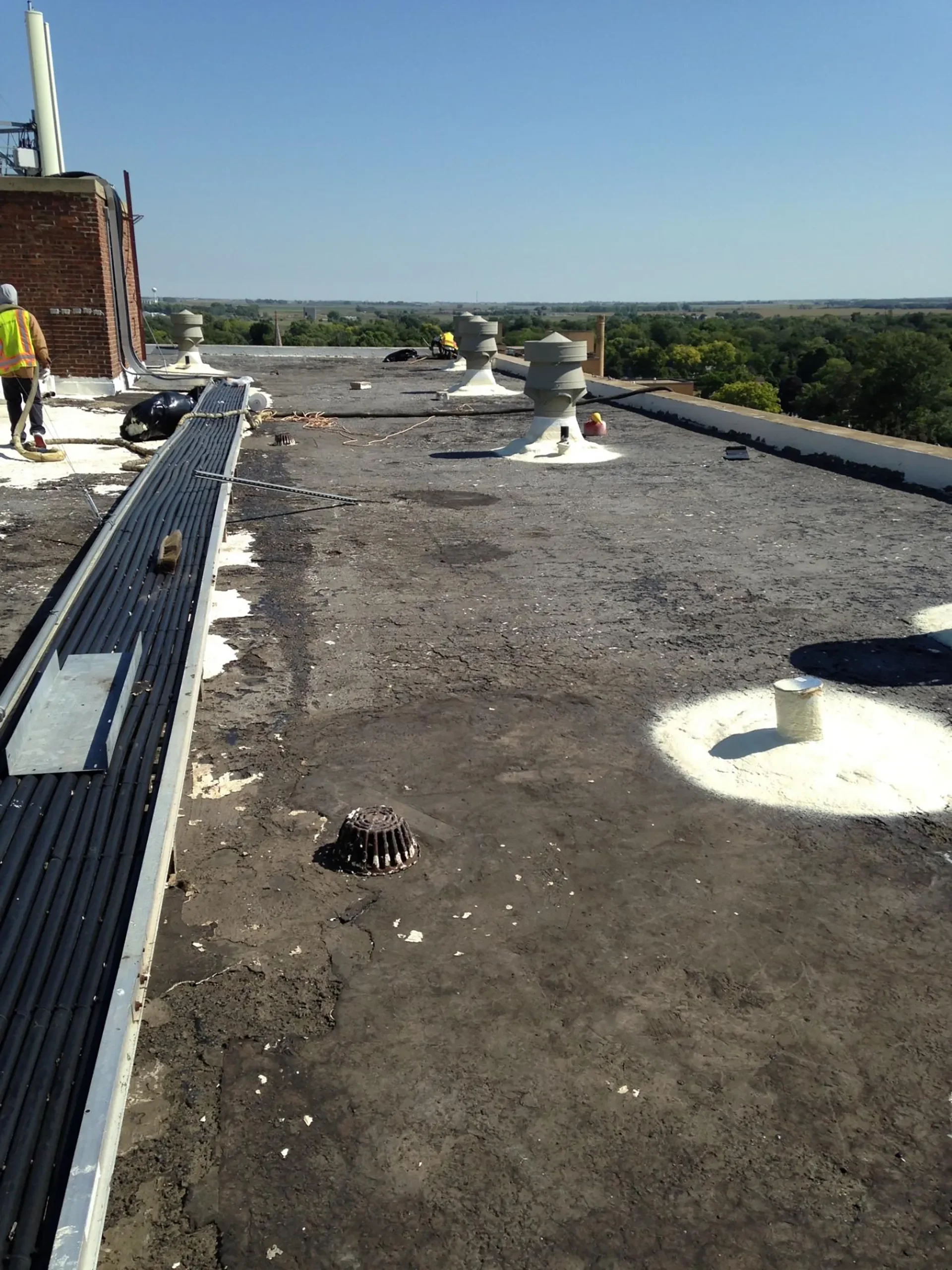 BUR Roof Restoration - Before