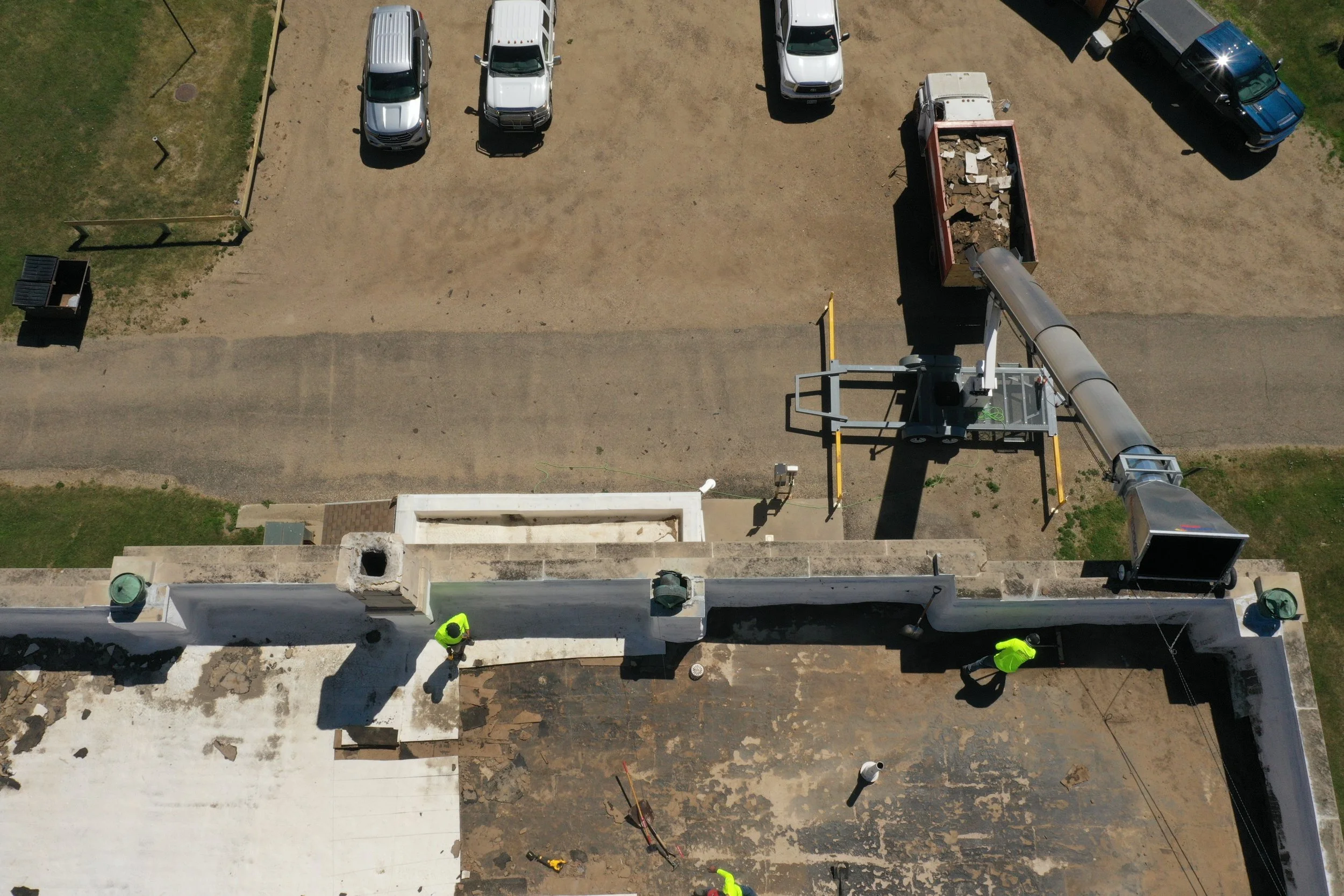 Re-Roofing Restoration Before and After
