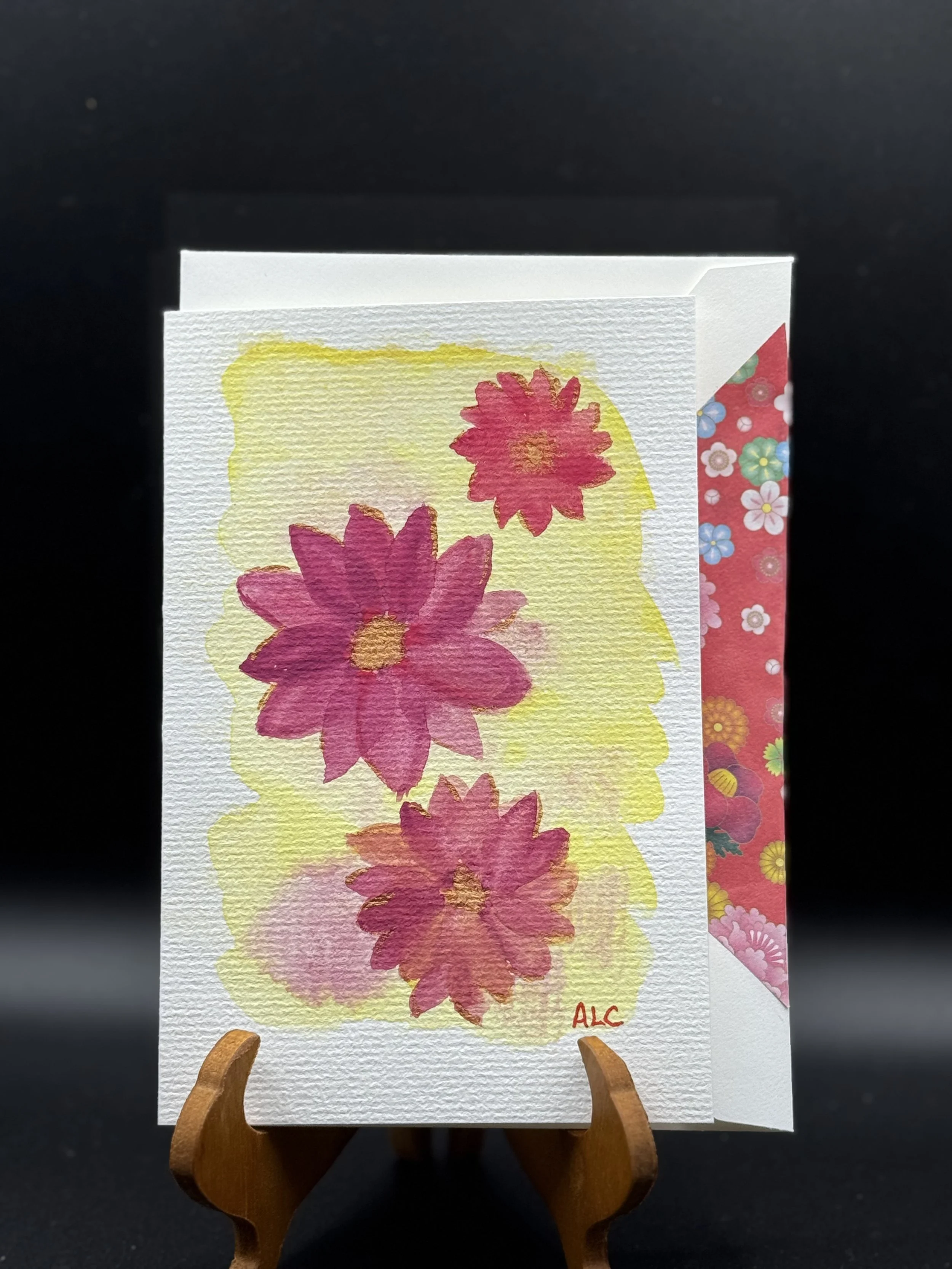 Red Flower Greeting Card