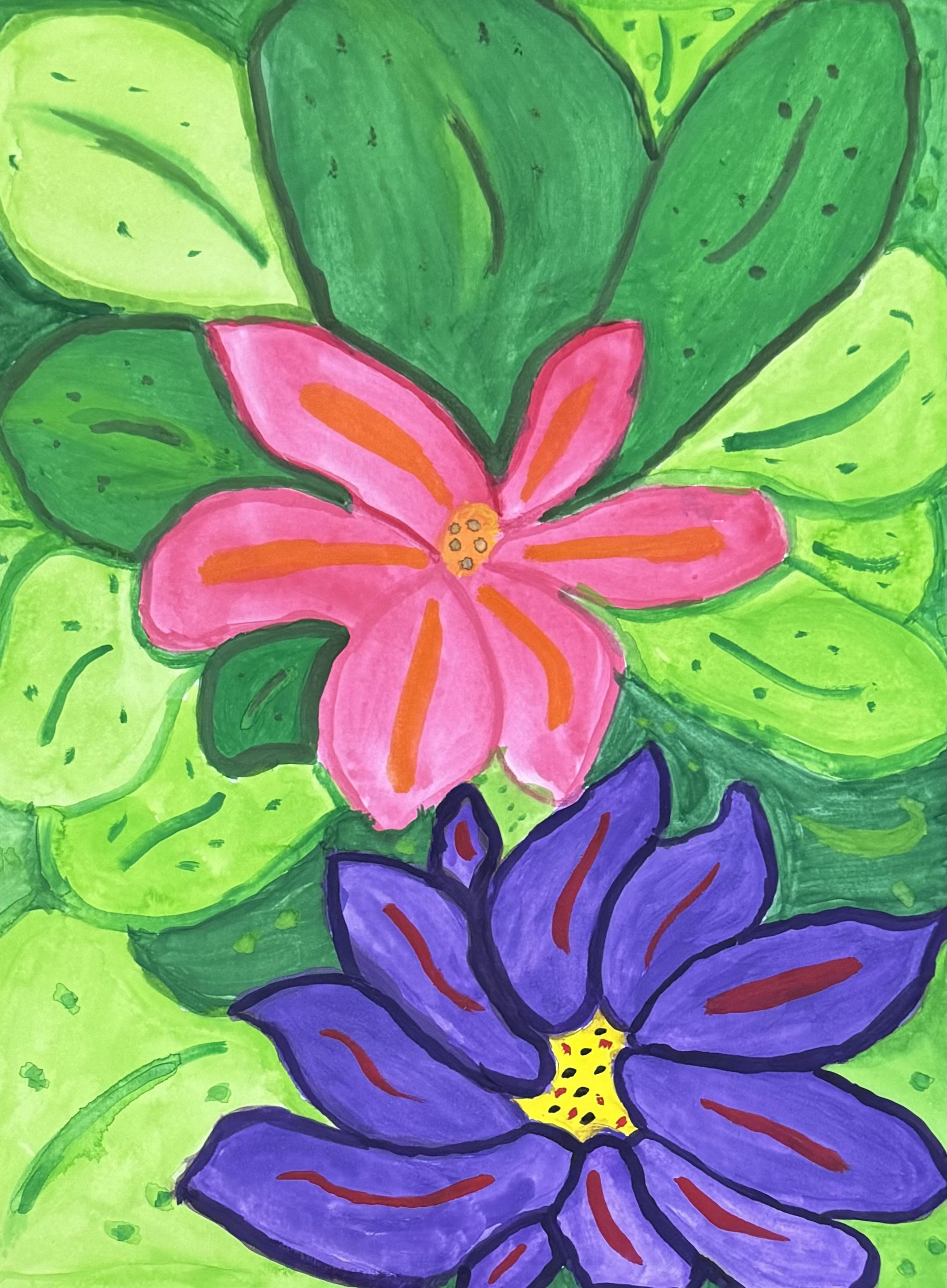 Tropical Flowers 8X10
