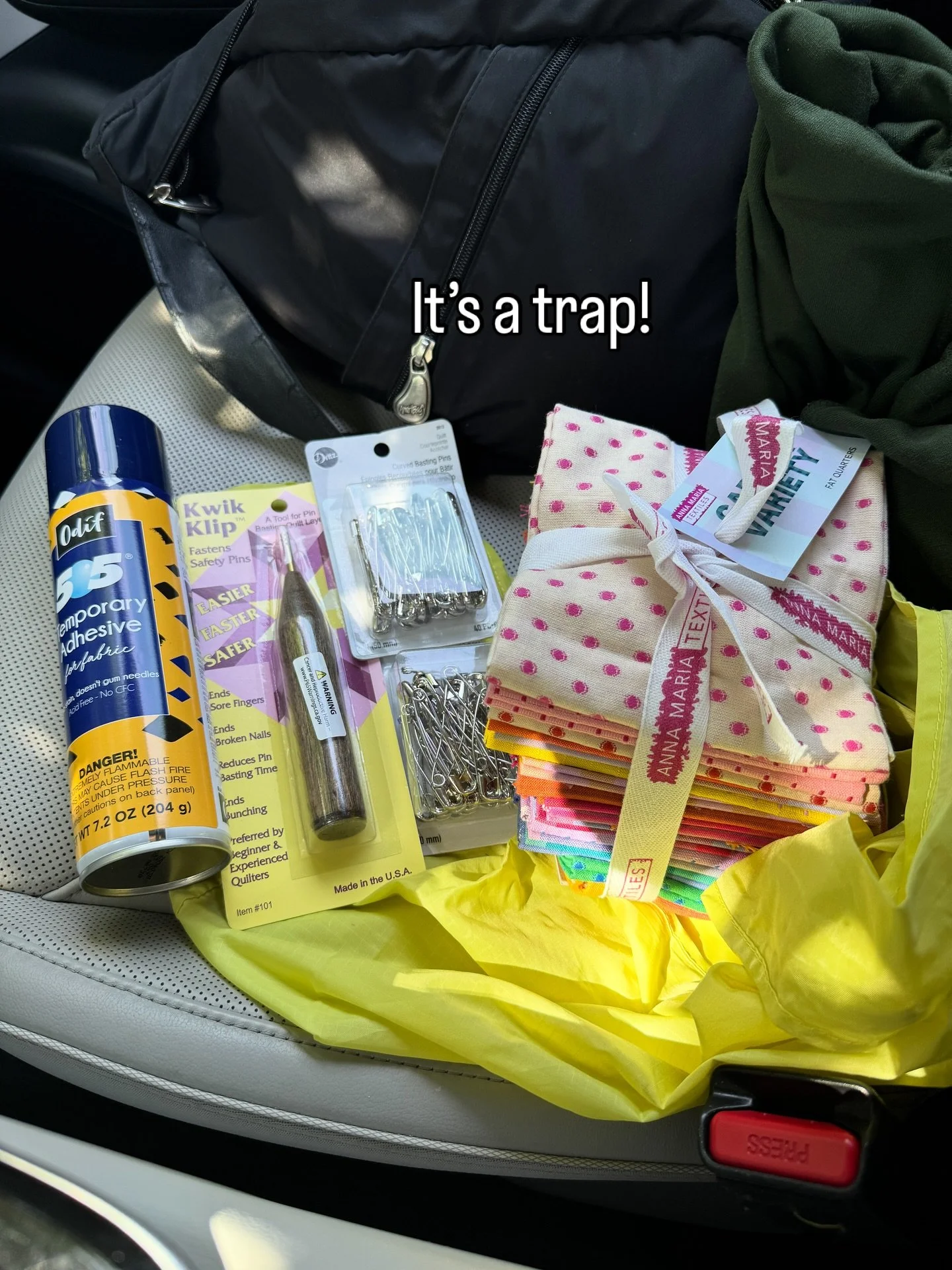 Had to run to the local quilt shop for some quilting basics. It&rsquo;s basting day, and this is my first post-Longarm project! 

Thank you, @urbansewciety for having just what I needed. However, who told you I was coming and had you put the most gor