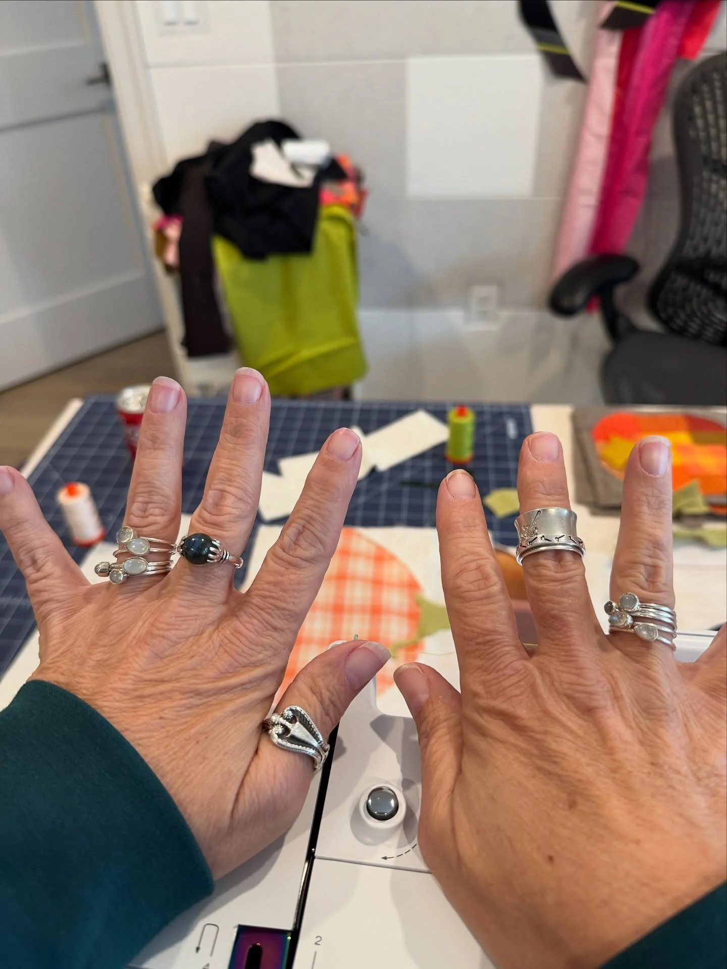 Putting on my rings the other day, and Jeremy called me Captain Jack Sparrow. 

Now I hear that in my head EVERY TIME I put them on. 

It&rsquo;s a good thing he&rsquo;s such a good kisser. Also, he&rsquo;s pretty damn funny.