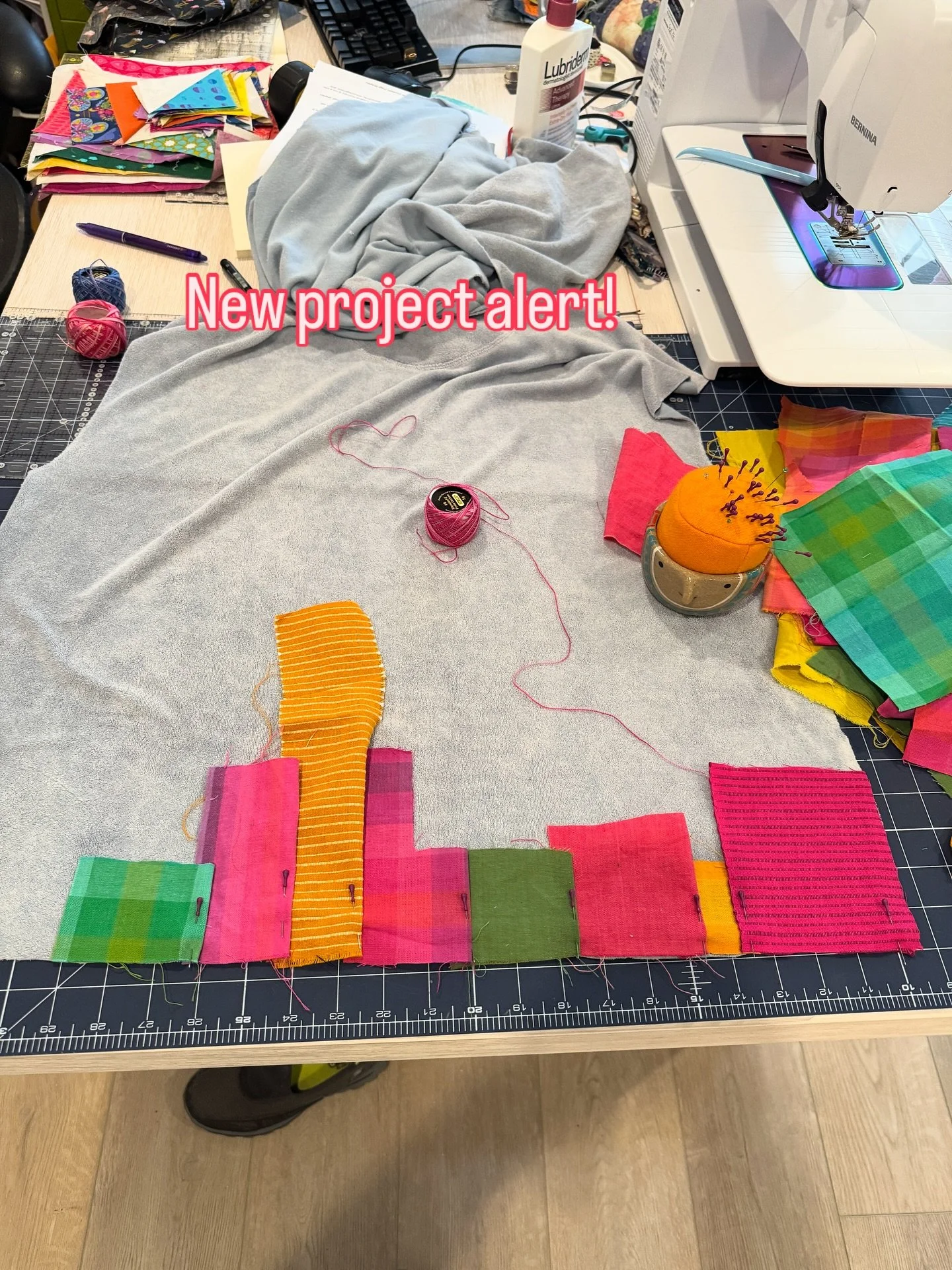 Yay! It&rsquo;s been 3 days since I started something new. I thought I was dying without handwork. 

Let me introduce you to the start of my Kawandi Inspired Jacket. I&rsquo;m using the sweatshirt jacket technique taught to me by @kathiebeltz . 

I h