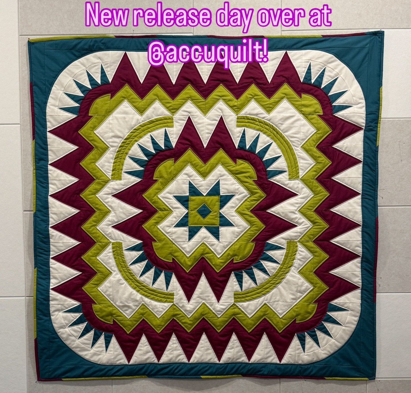 Is New York Beauty a bucket list quilt for you? I&rsquo;ve done it with foundation piecing, with templates, and with AccuQuilt. Guess which one I want to do again? 

This new die is awesome, and I thoroughly enjoyed making this quilt. Finished 1/4 NY