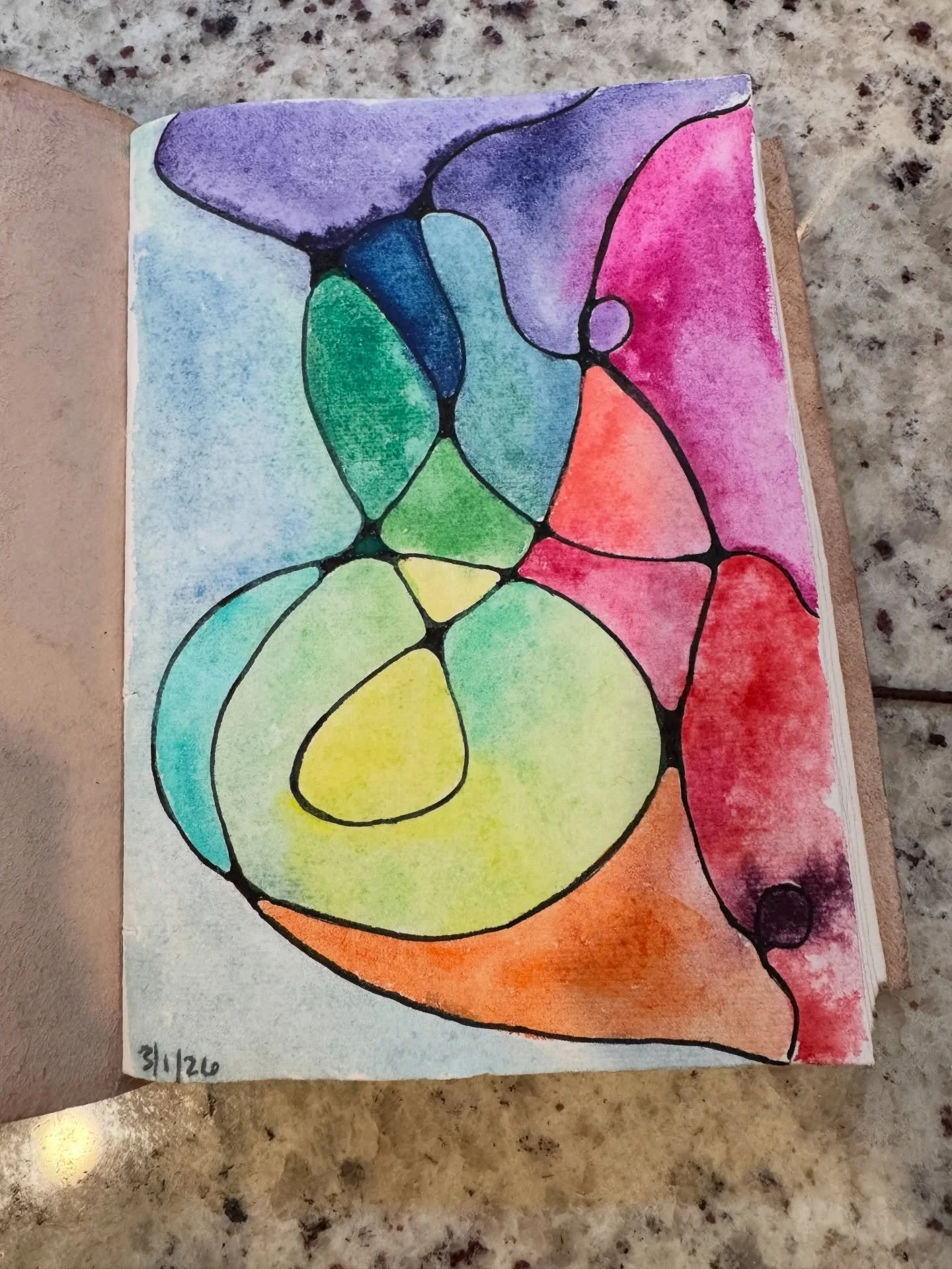 I&rsquo;ve been trying to let go of stress this week with art. Neurographic art is very satisfying right now. So simple even I can create recognizable ideas. Then I get to fuck around with my watercolors. 

I love my sketchbooks, but I struggle with 