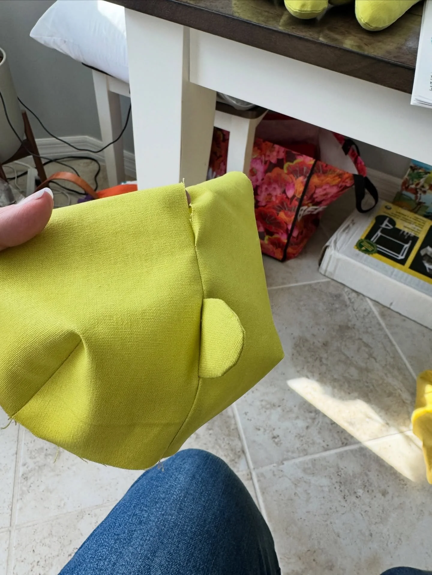 Playtime! I&rsquo;m making myself a teddy bear, using the Woodland Animal Friends pattern from @fishmuseum .

I just made the butt. When I was a kid I spent a lot of time with my great grandparents. My great grandpa was a big fan of puns, the lowest 