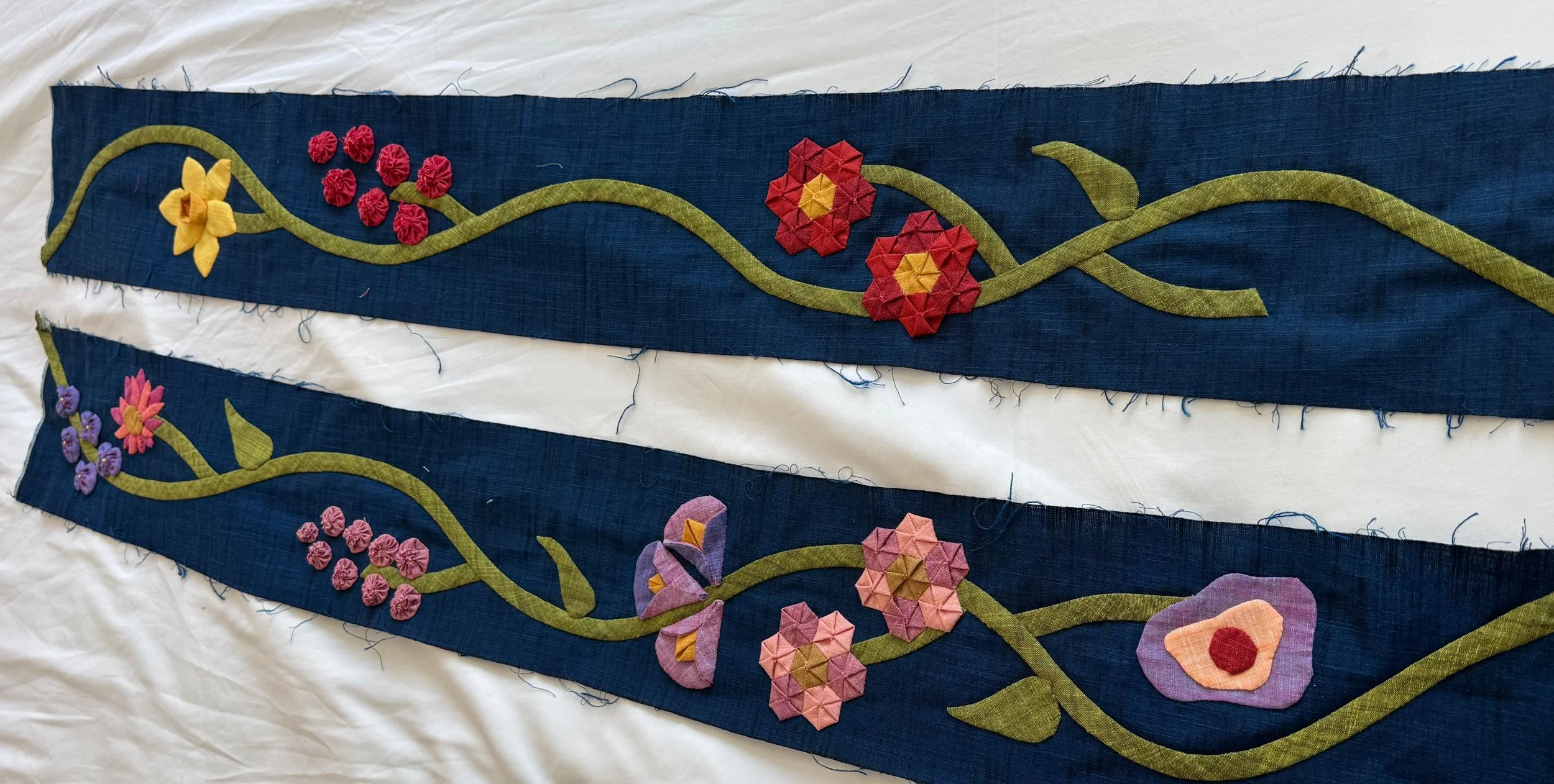 Creating floral panels