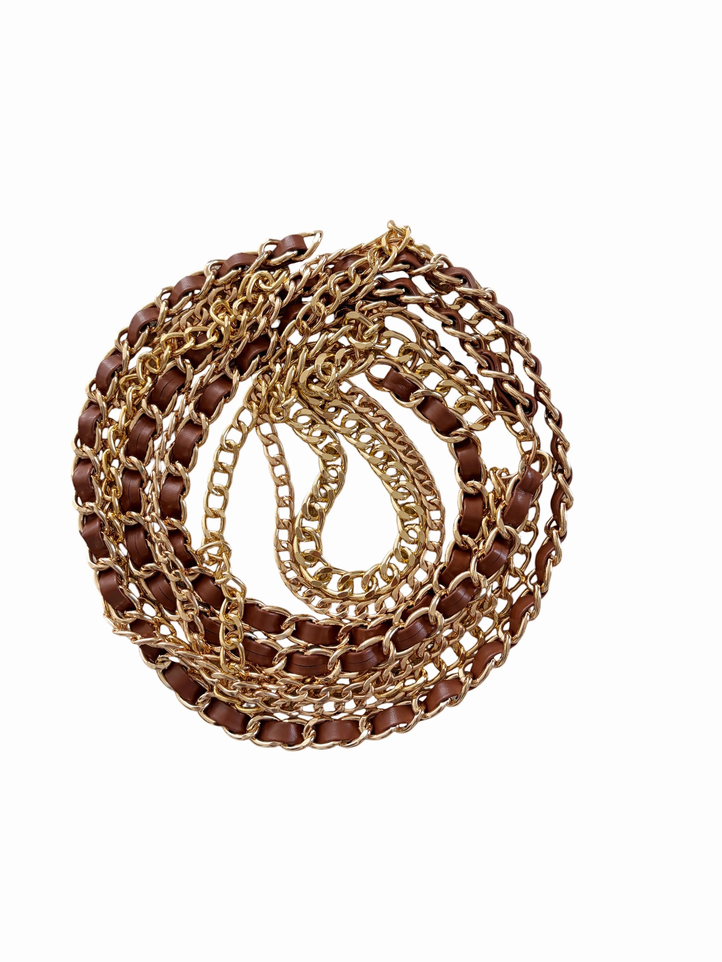 Multi Layer Gold Chain Link Belt - The Ibiza