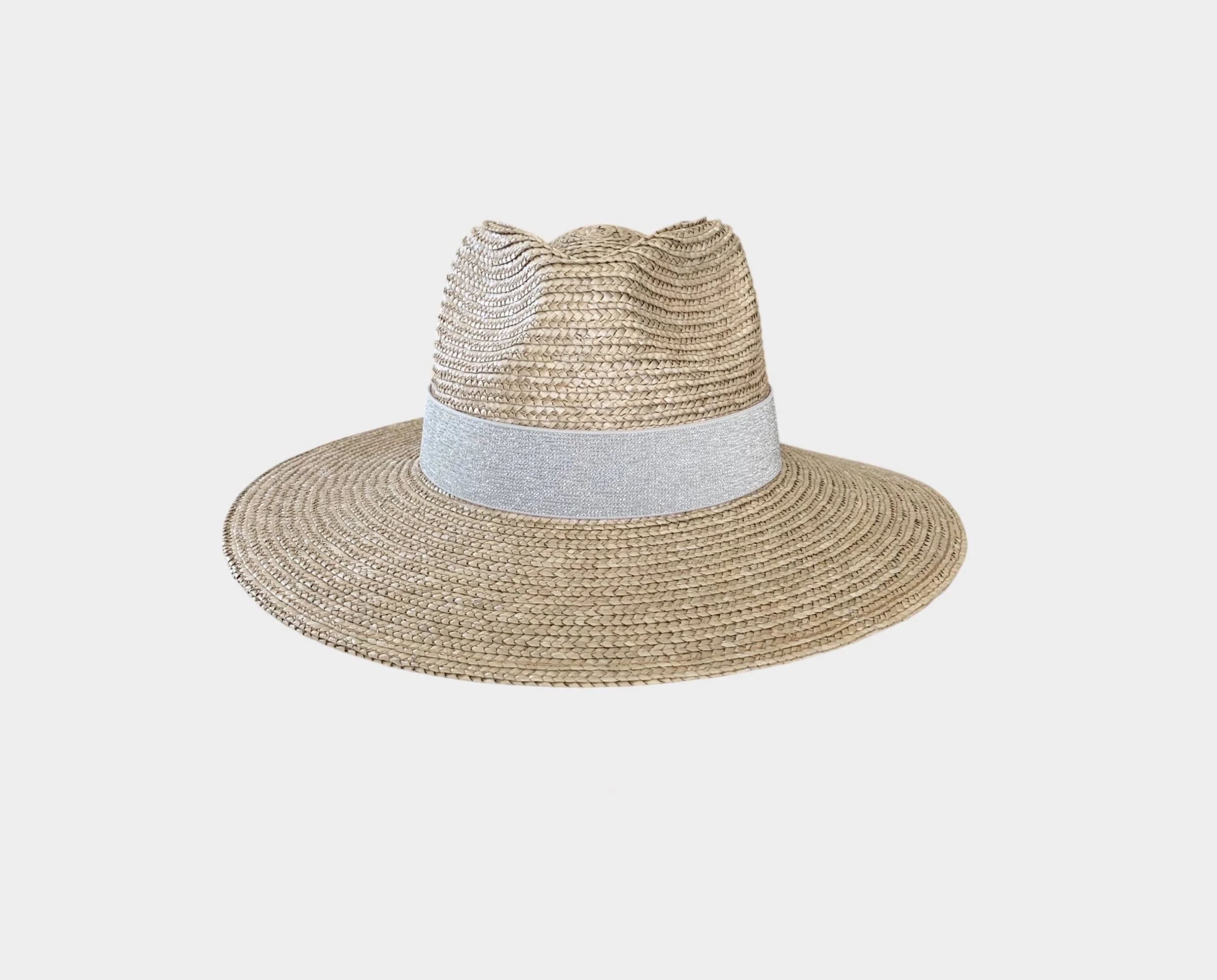 Deep Taupe Gray Panama Hat - The Antibes