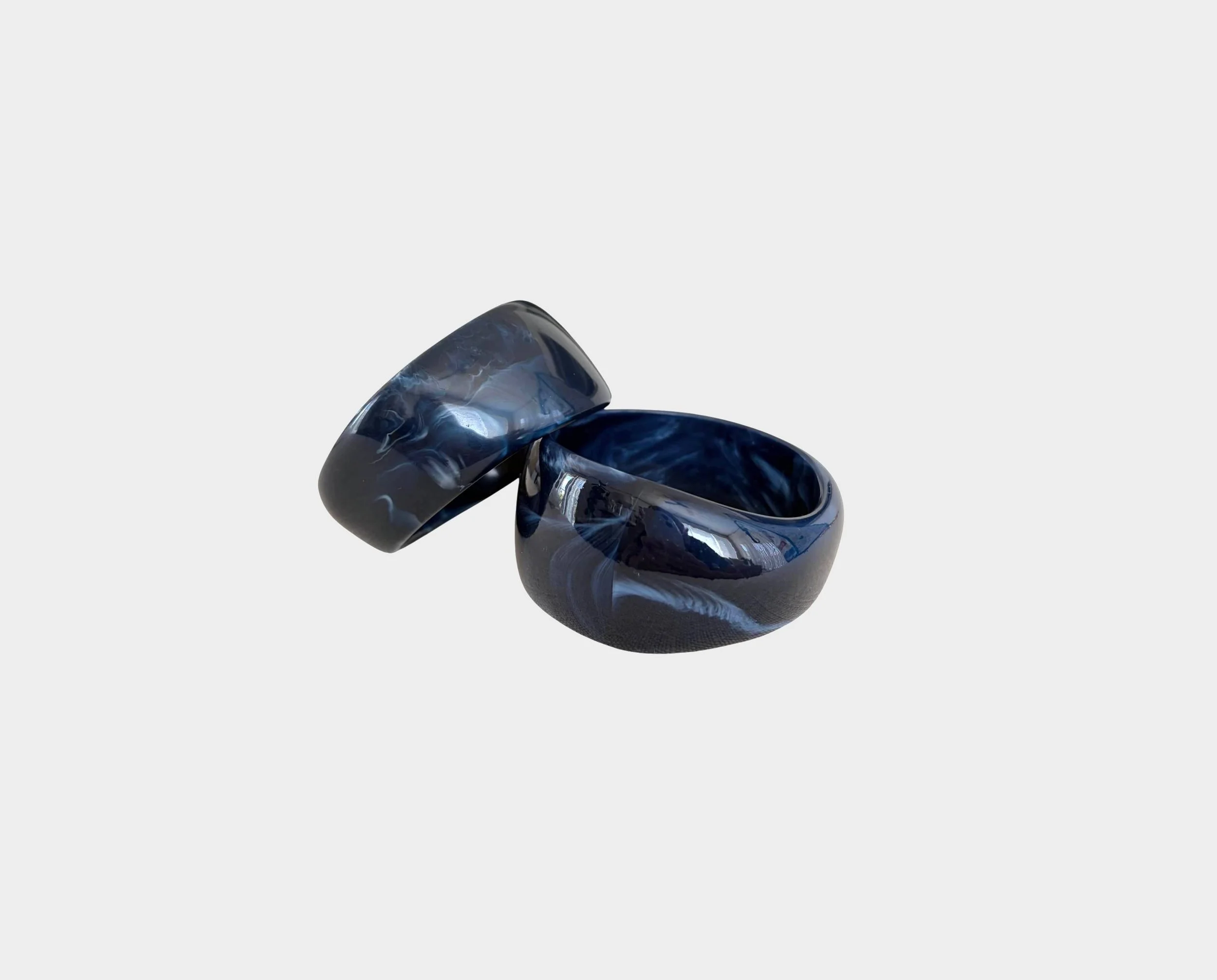 Mediterranean Blue Double Cuff Bracelets - The St. Tropez