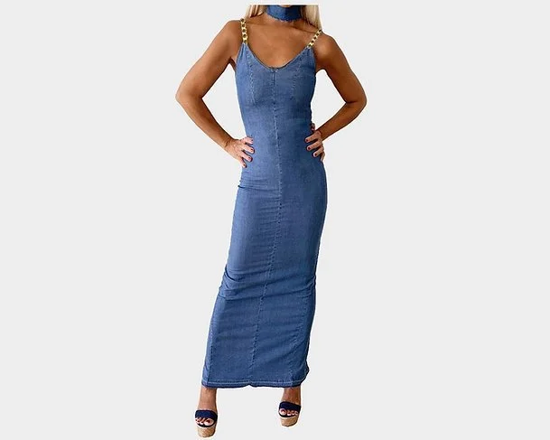 C.1 Side Slit Black Metallic Mesh Resortwear Statement Dress - The Ibiza   Regine Chevallier
