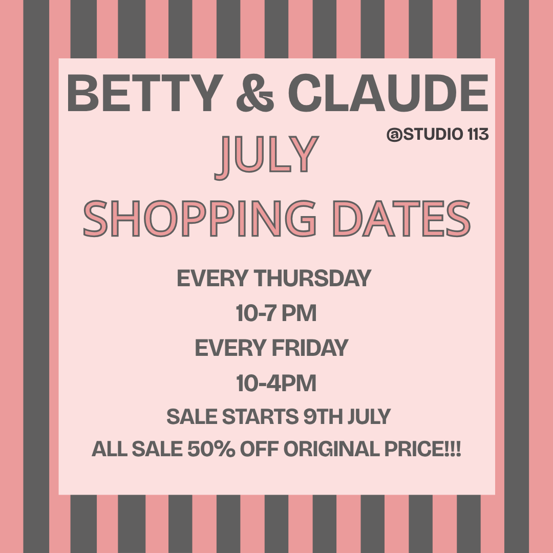 July Pop In dates….. 