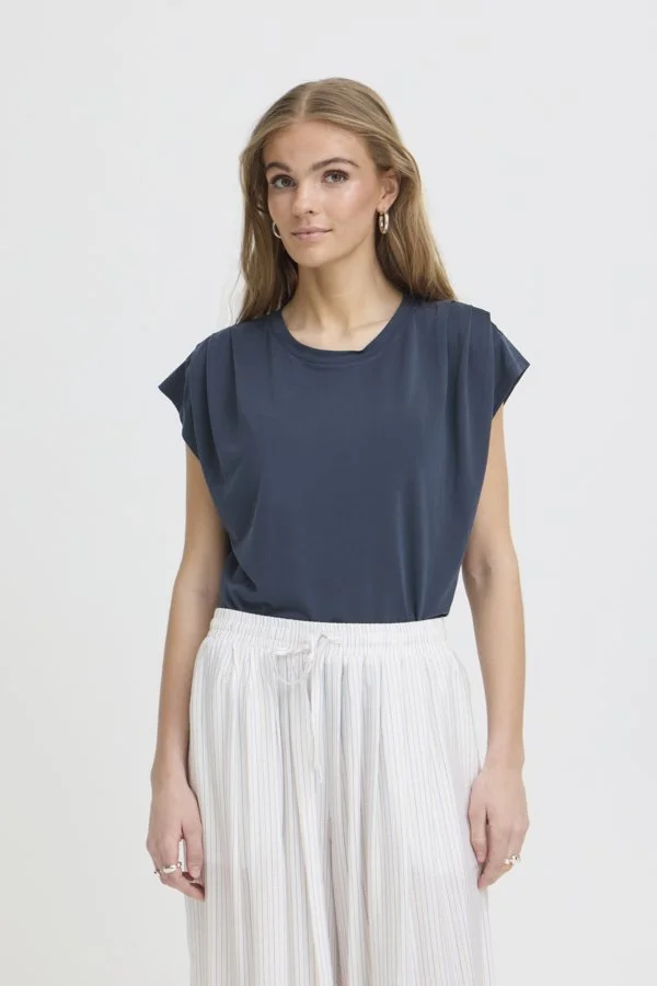 Navy Blue Lisken Tee