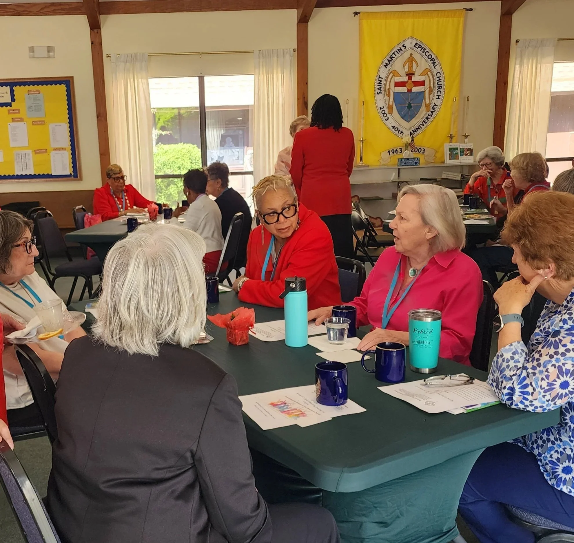Jenny Montgomery, Jann Guyre, Sylvia May, Kathy Wommack, and Glenice Coombs