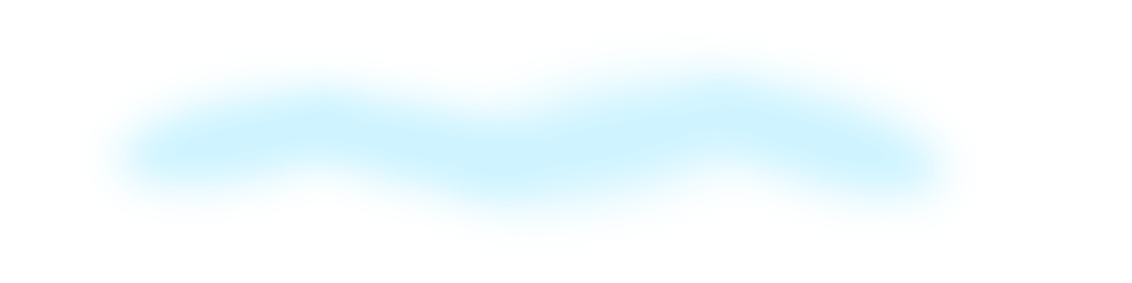 A light blue, elongated, rounded shape on a black background.