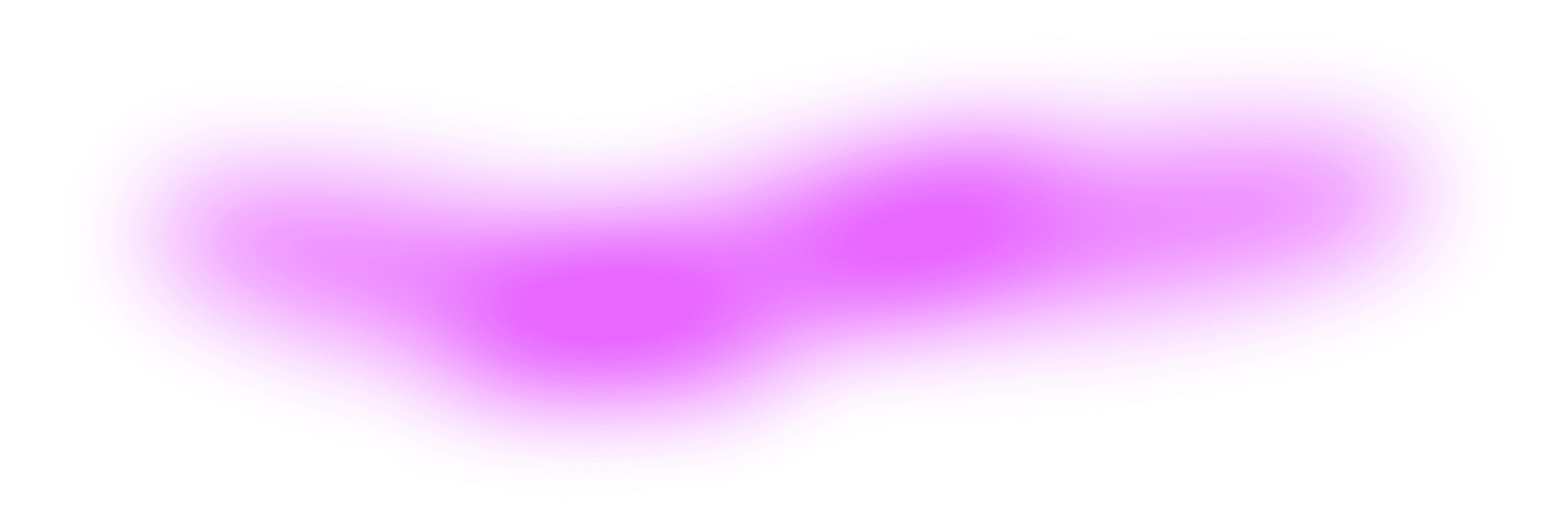 A purple, irregularly shaped, elongated blob with a gradient color fading from darker on the edges to lighter in the center.