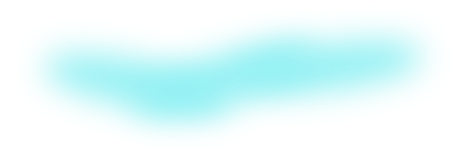 Light blue watercolor brush stroke with soft edges on a white background.