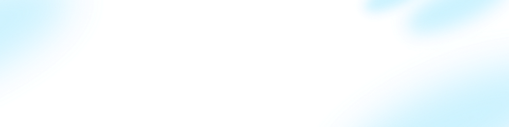 Abstract background with light blue and white soft, curved shapes.