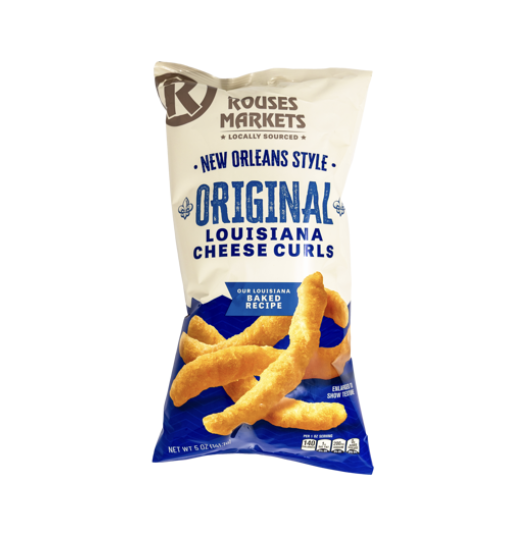 Bag of Rouse's Markets New Orleans style Louisiana cheese curls.
