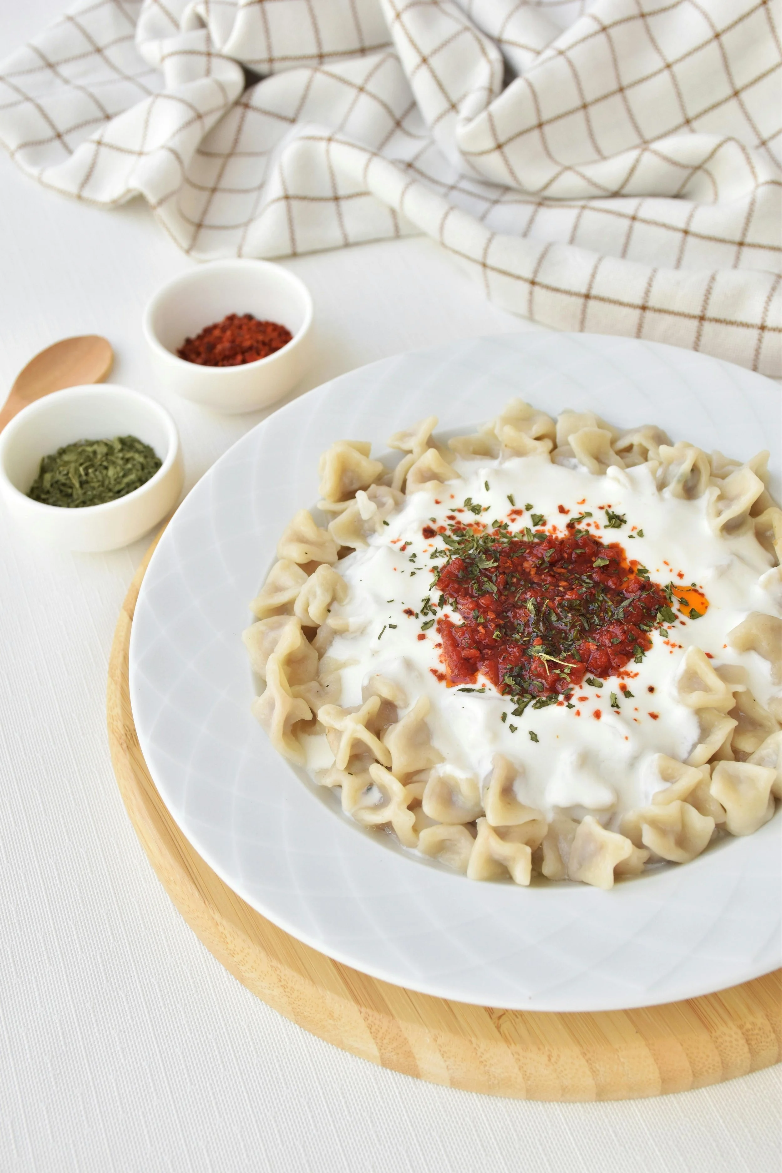 Serviervorschlag für Manti