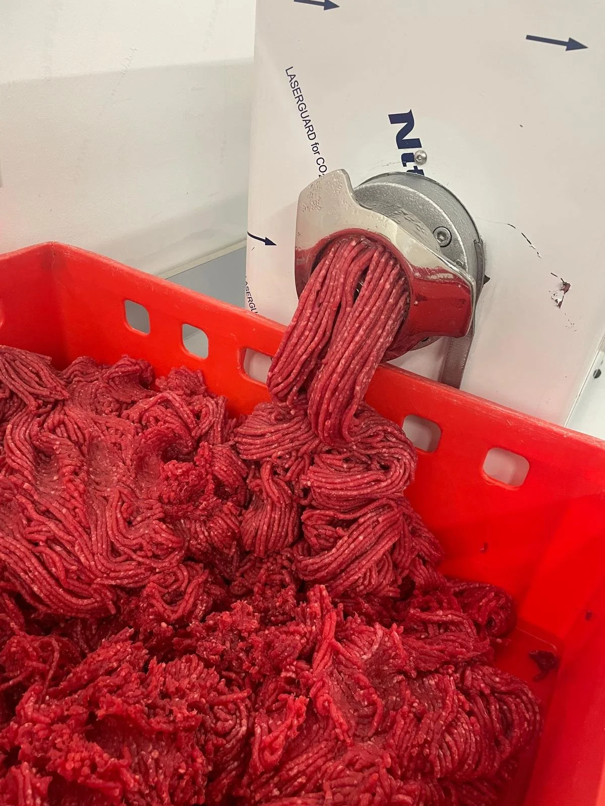 Hackfleisch für die Produktion