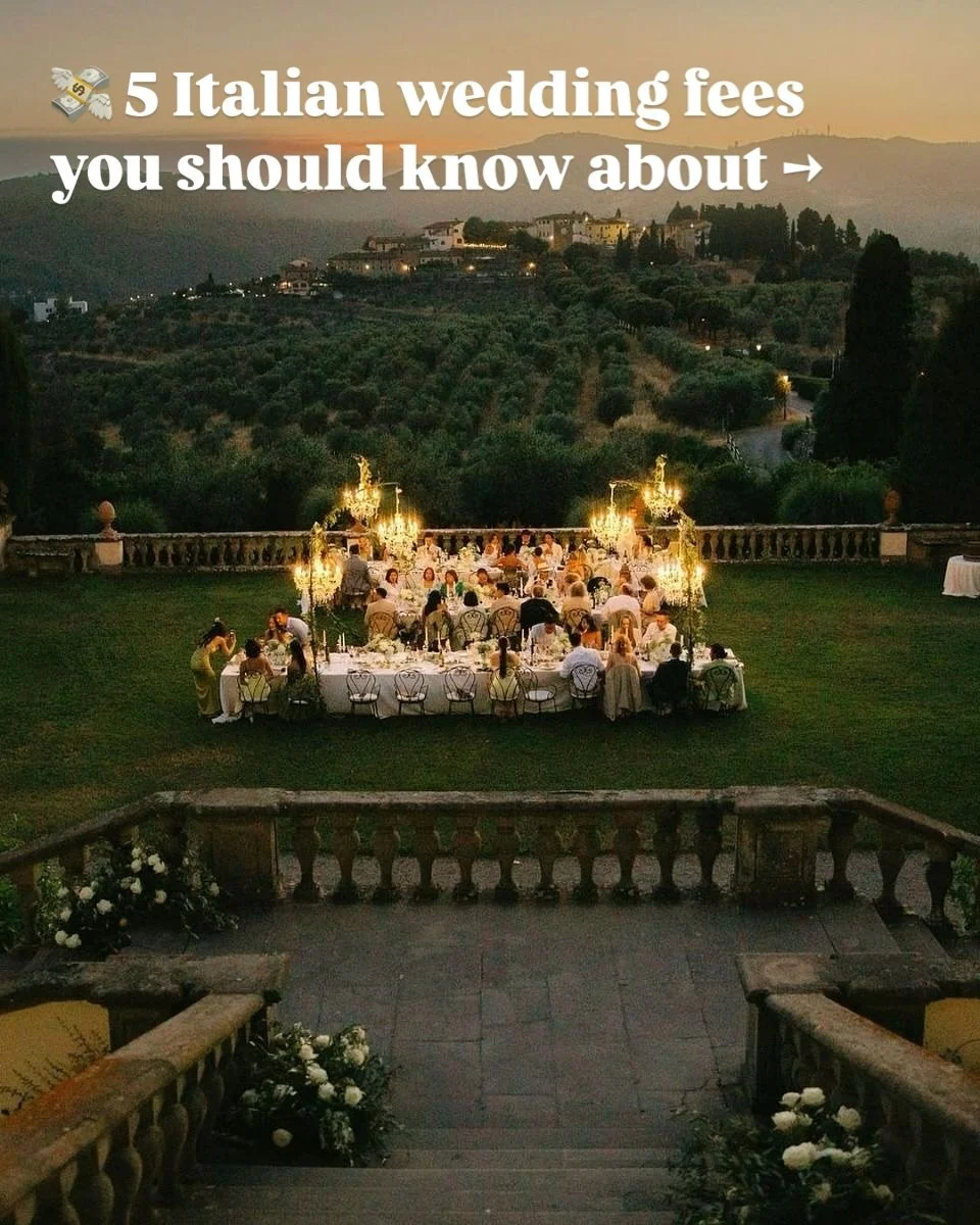 Planning a wedding in Italy? 🇮🇹💍
Don&rsquo;t let hidden costs sneak up on you! 👀✨

They might seem small in the grand budget, 
but forget them, and you could be dealing with last-minute stress!

#italianwedding #weddingplanningtips #destinationwe