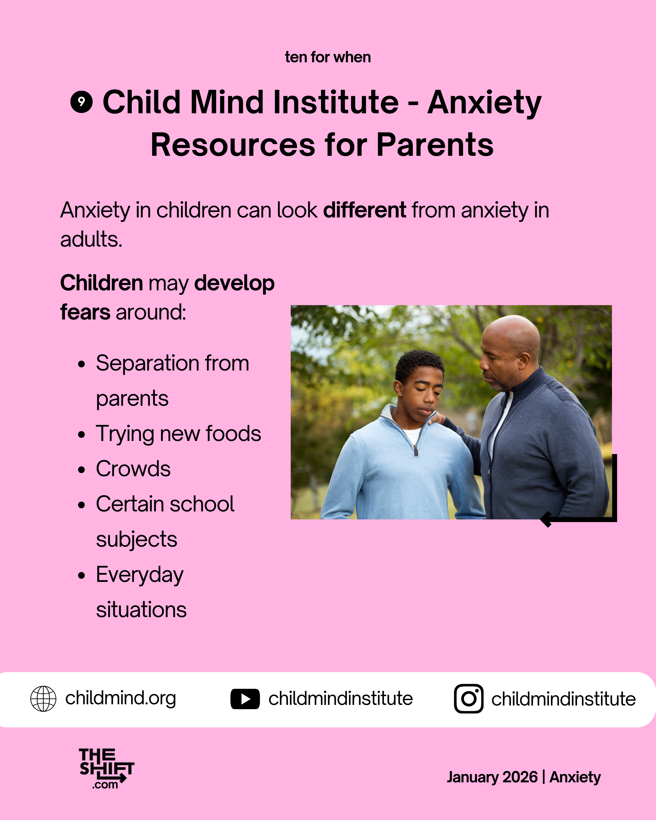 The Child Mind Institute provides resources to help understand anxiety in children and teens, including signs, types, and when to seek help. It offers practical guides for parents and caregivers on supporting anxious kids and information on effective