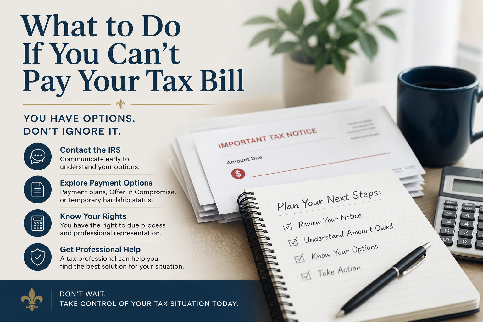 What to Do If You Can’t Pay Your Taxes on Time.