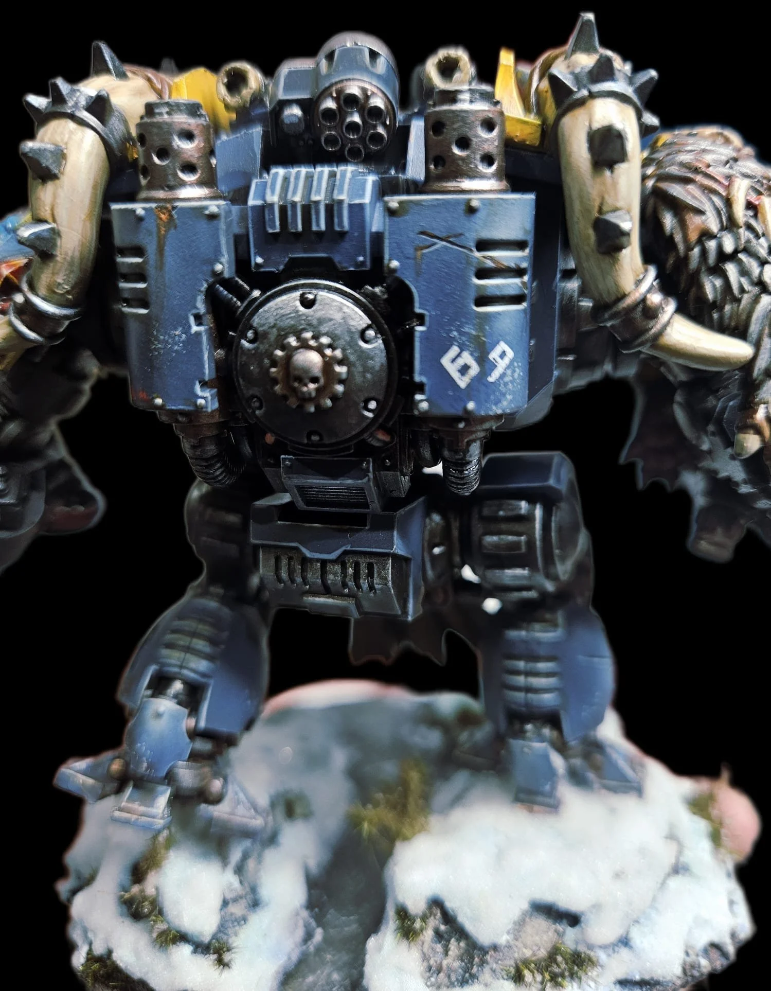 Redemptor Dreadnought - Spacewolves, resin and snow base