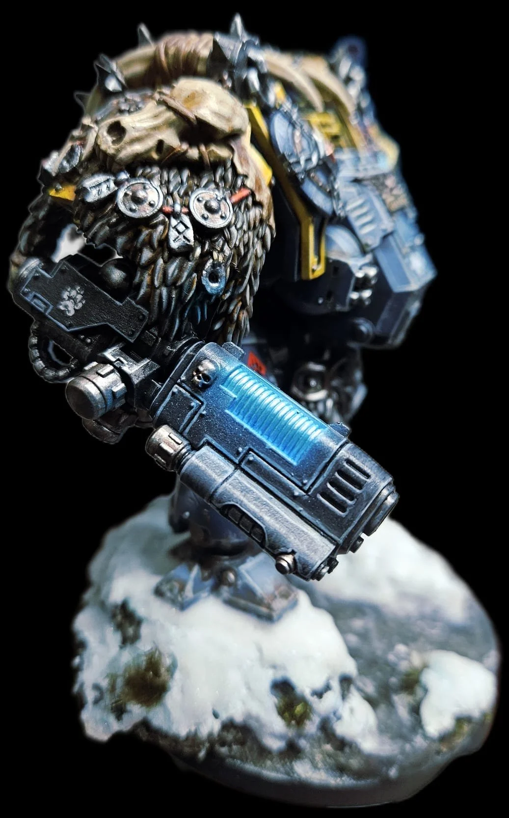 Redemptor Dreadnought - Spacewolves, resin and snow base