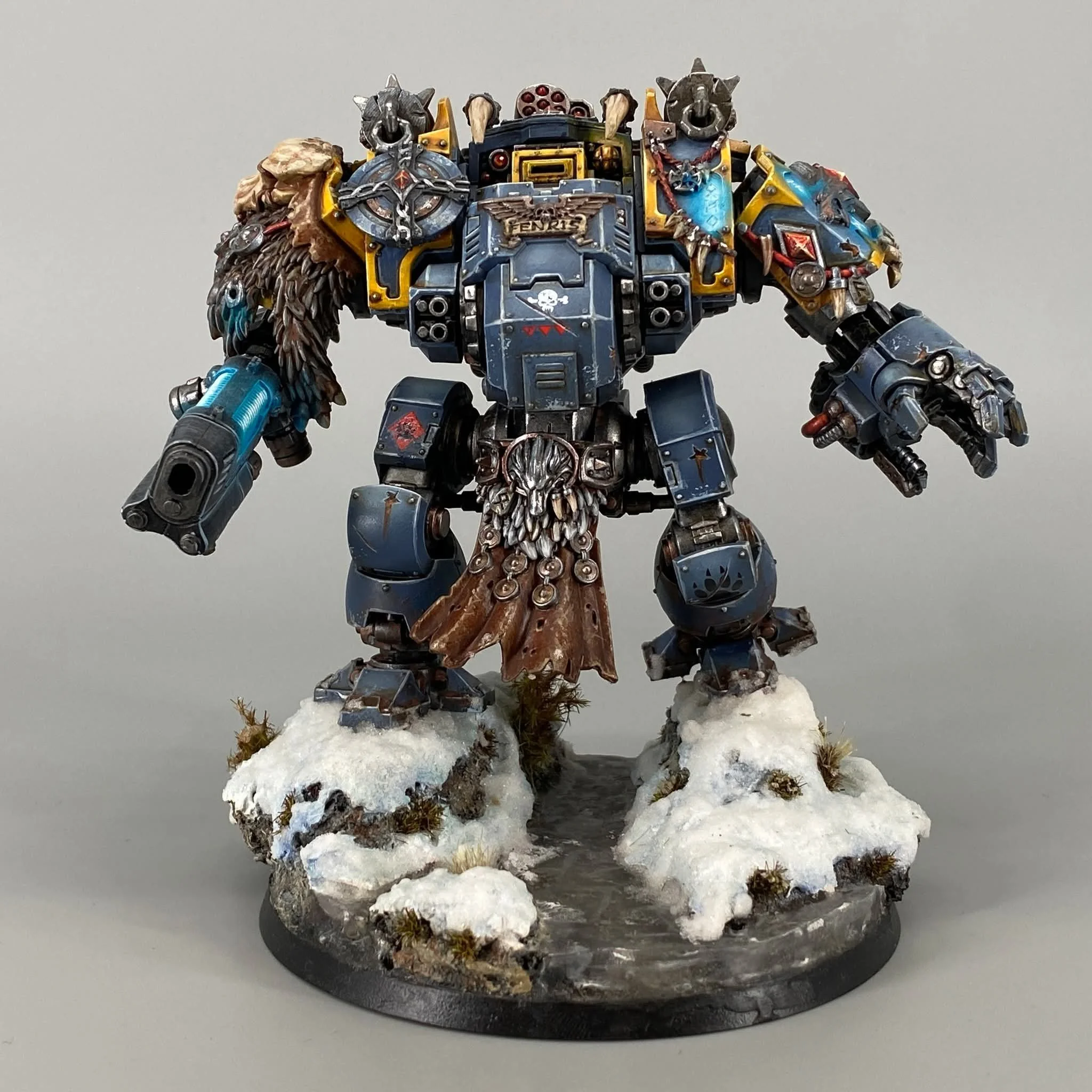 Redemptor Dreadnought - Spacewolves, resin and snow base