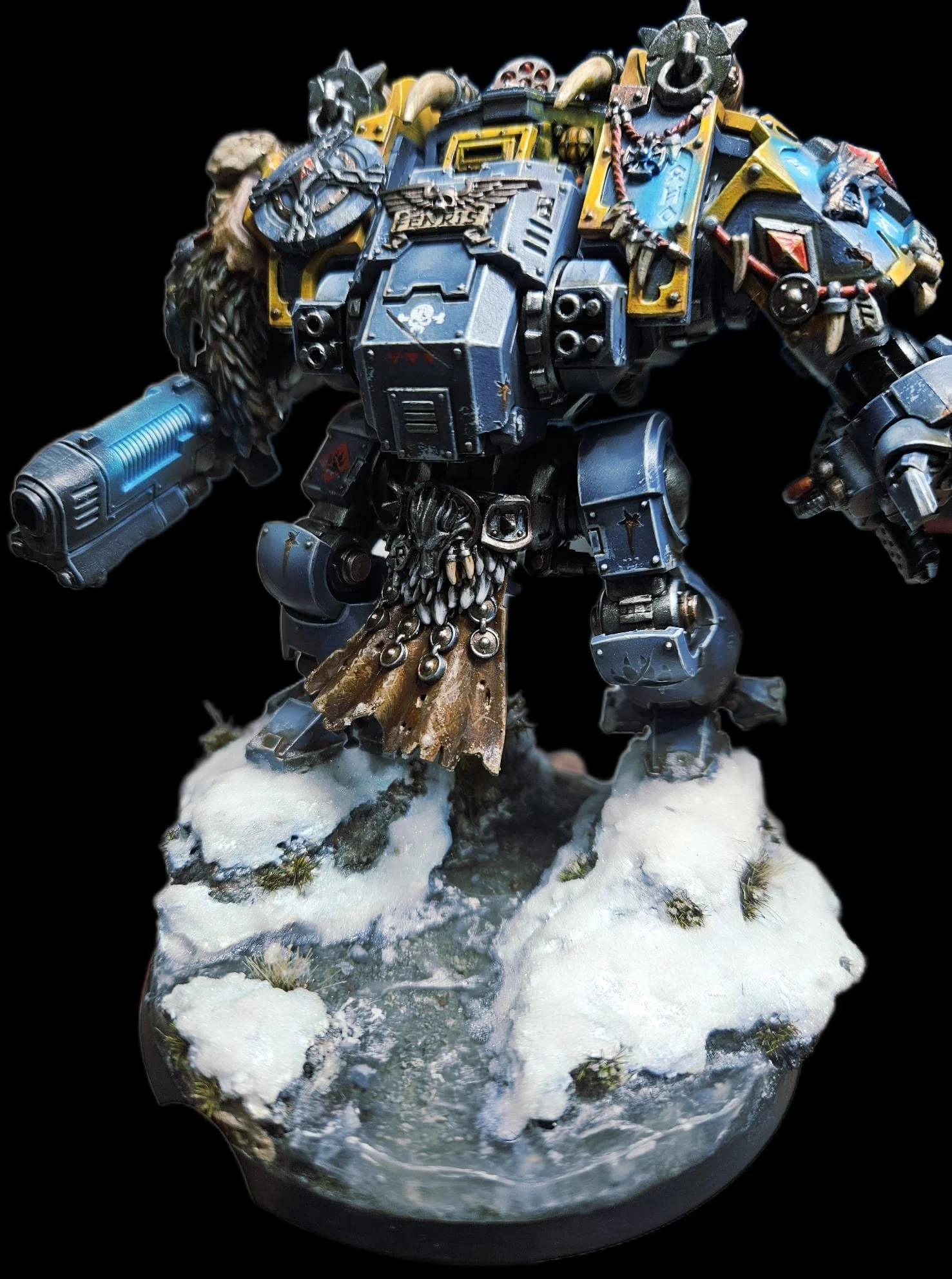 Redemptor Dreadnought - Spacewolves, resin and snow base