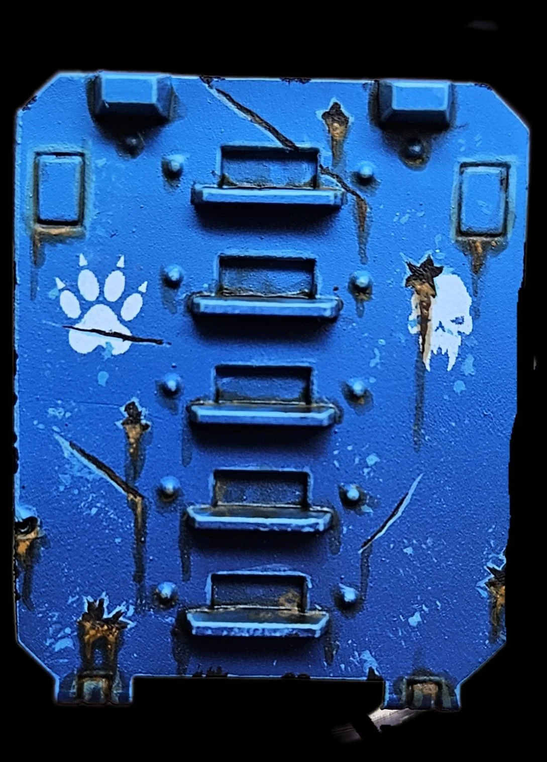 Course practice panel (40k Rhino tank door)