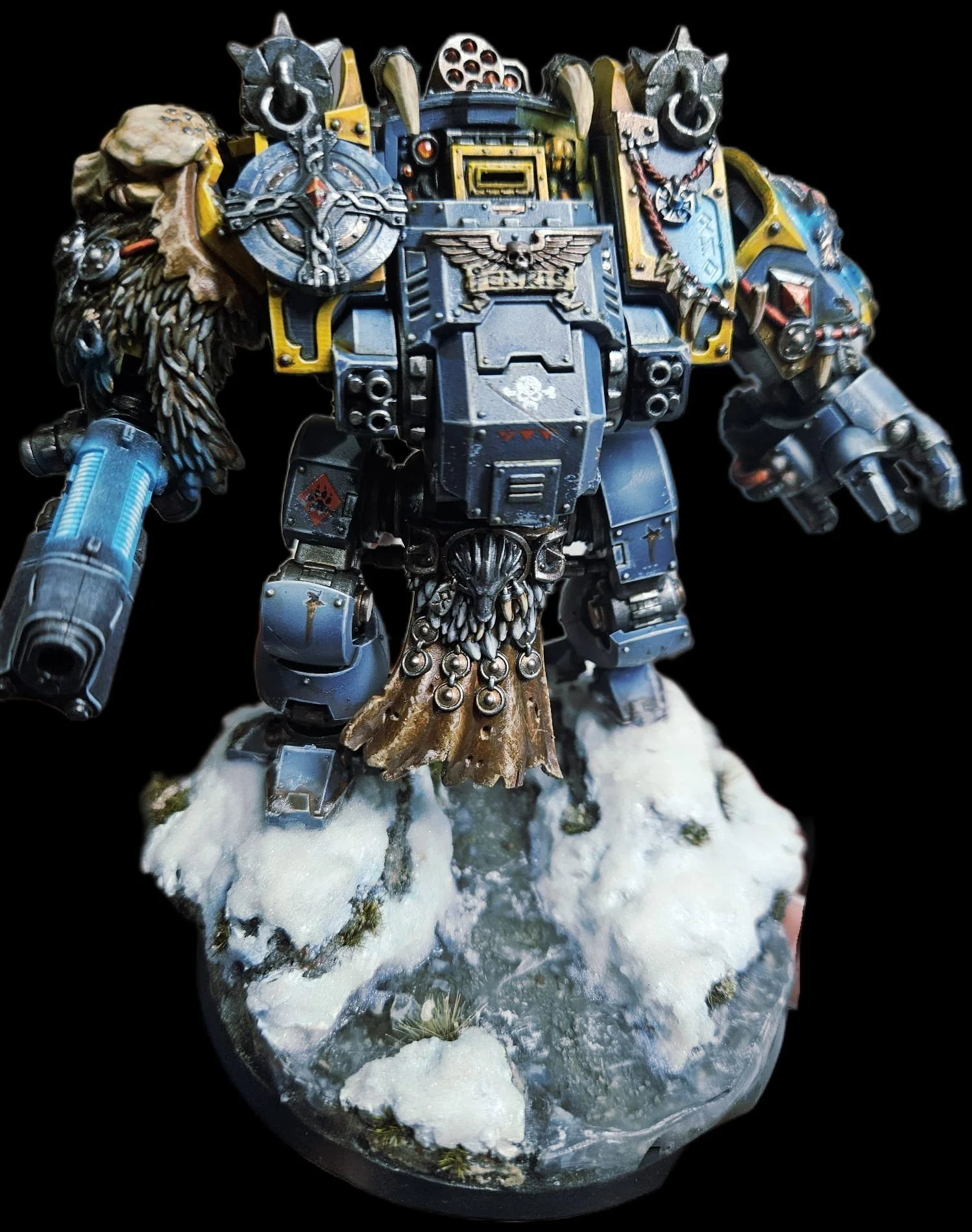 Redemptor Dreadnought - Spacewolves, resin and snow base