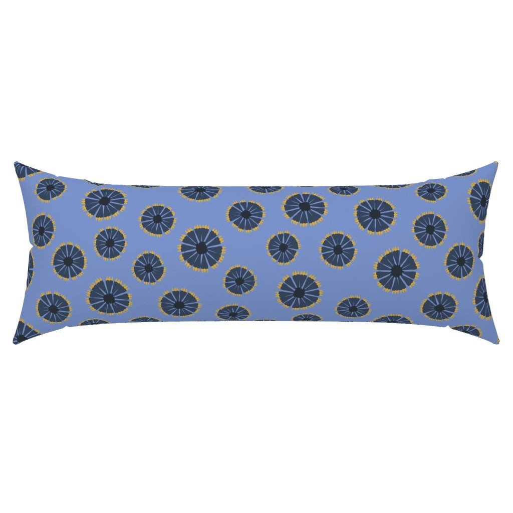 Stylized floral scatter pattern based on the Indian Blanket desert flower