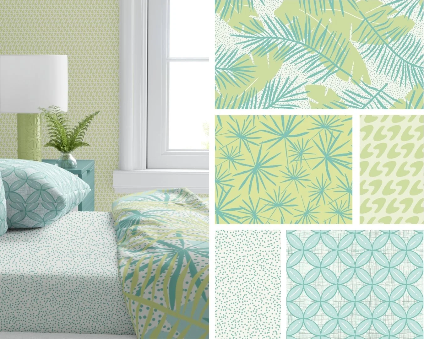 NAPILI PALMS | Bright sunny days, swaying palms and calming ocean waves are embodied in this Maui inspired pattern collection.