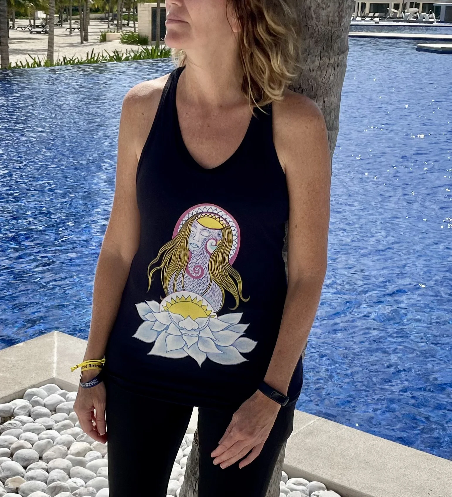 'Transformation' Women’s fitted racerback tank top