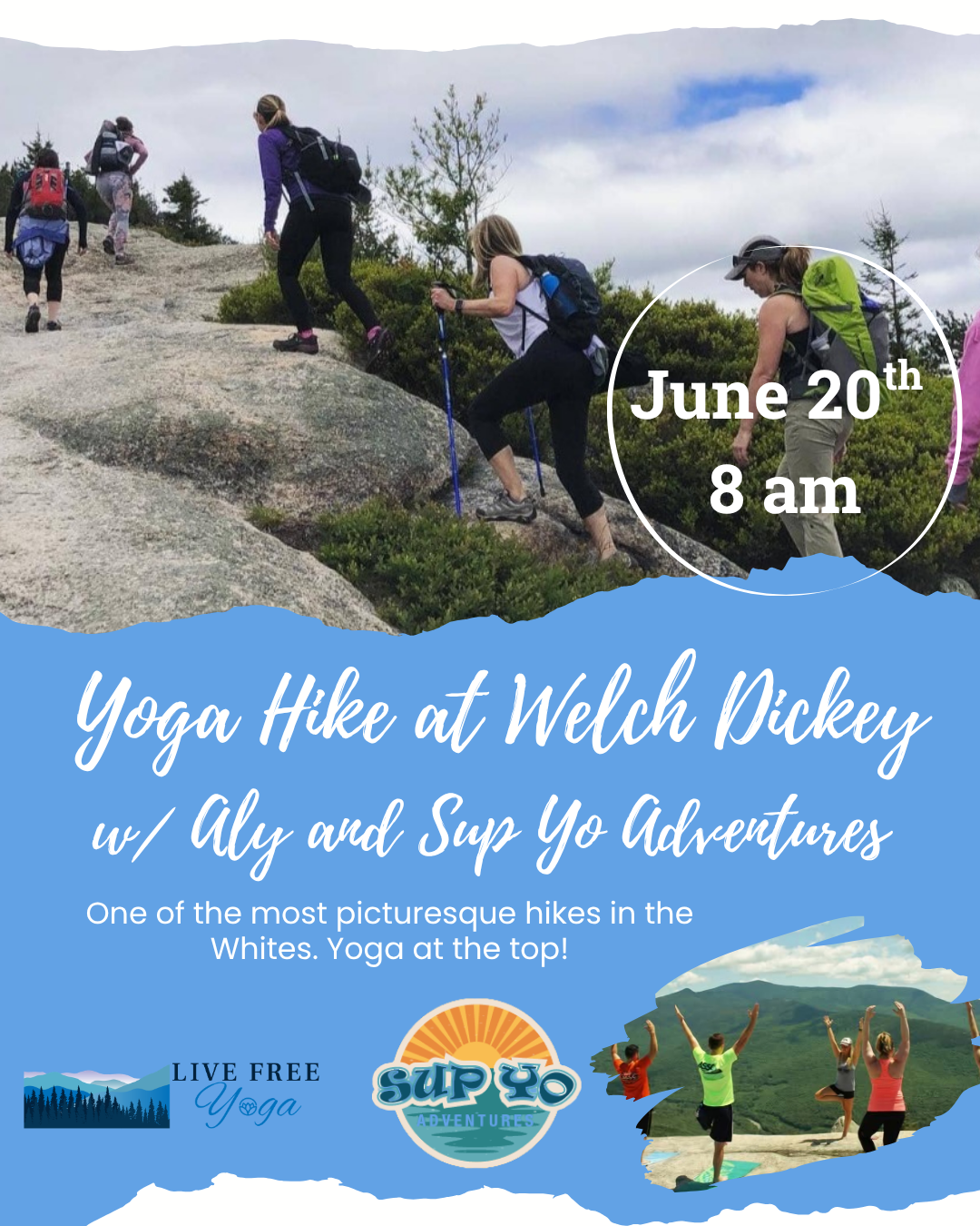 Welch Dickey Loop Yoga Hike w/ Aly