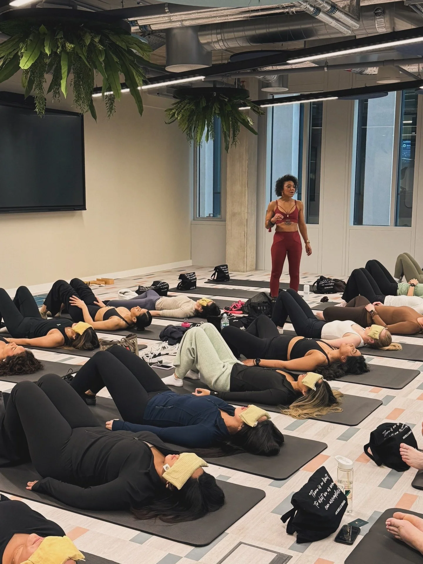 Gratefully to teach to 50 at an amazing charity event hosted by @wherklondon helping women get back into work after a break and reminded professionals of the importance of wellness.