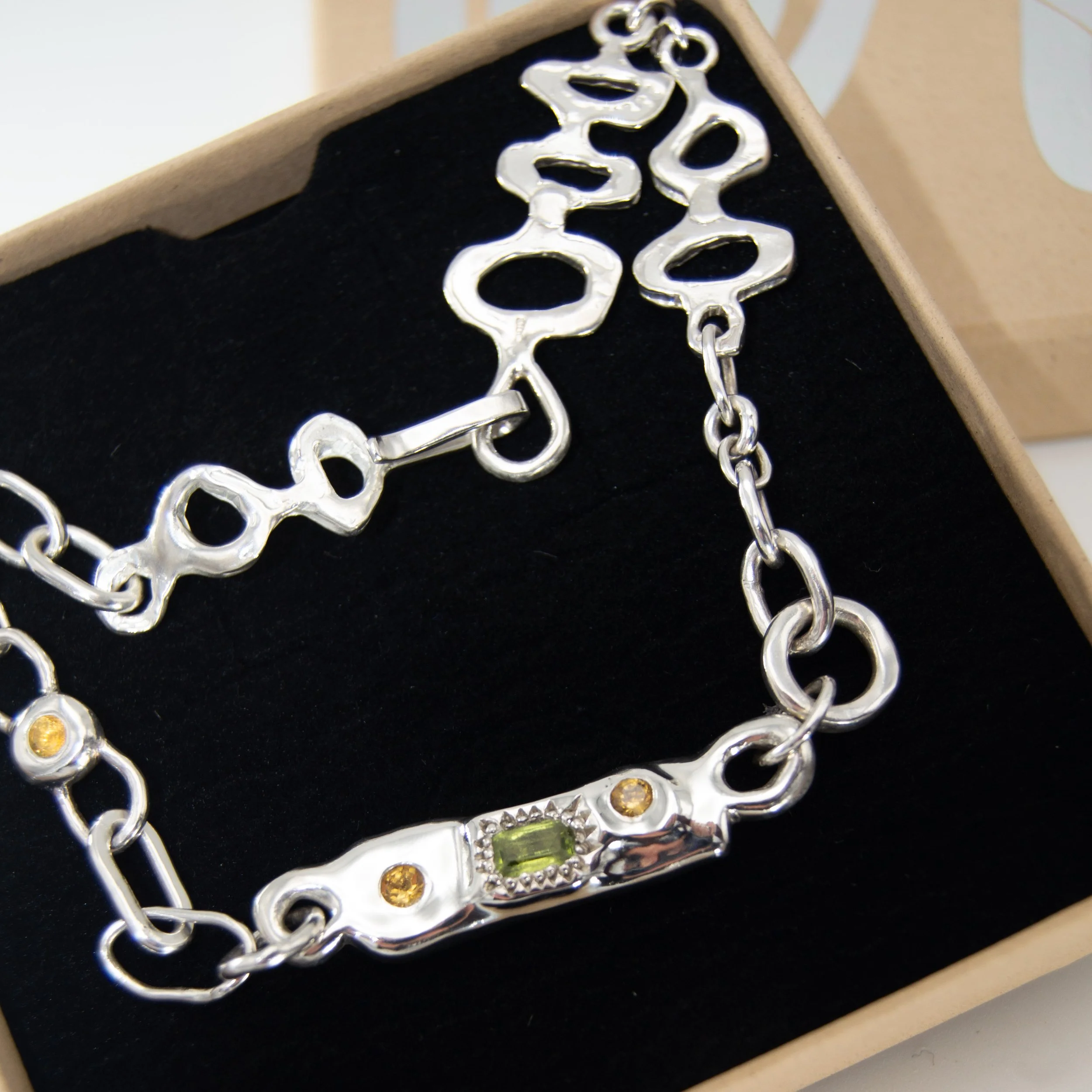 Peridot & Citrine Necklace