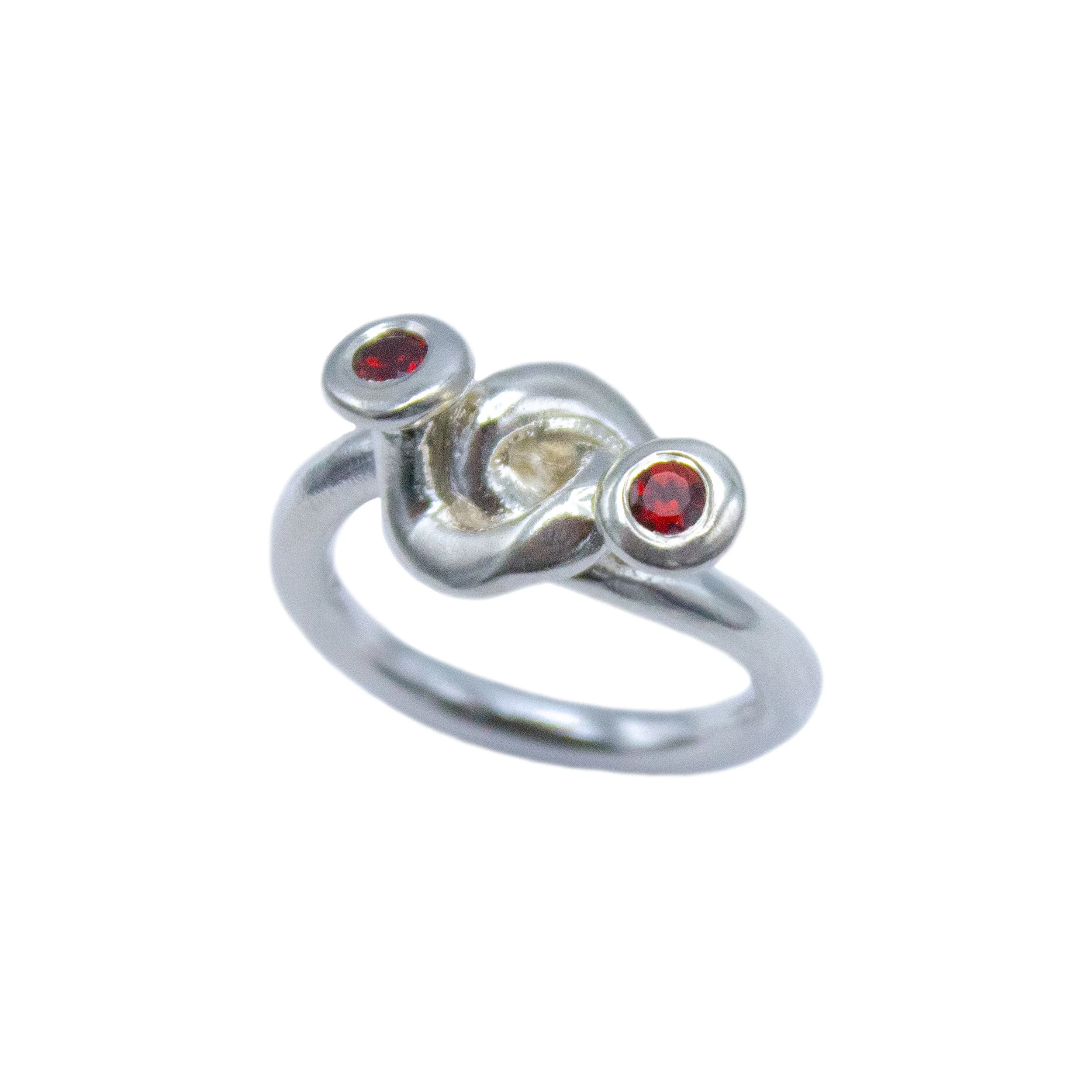 Garnet Antennae Ring