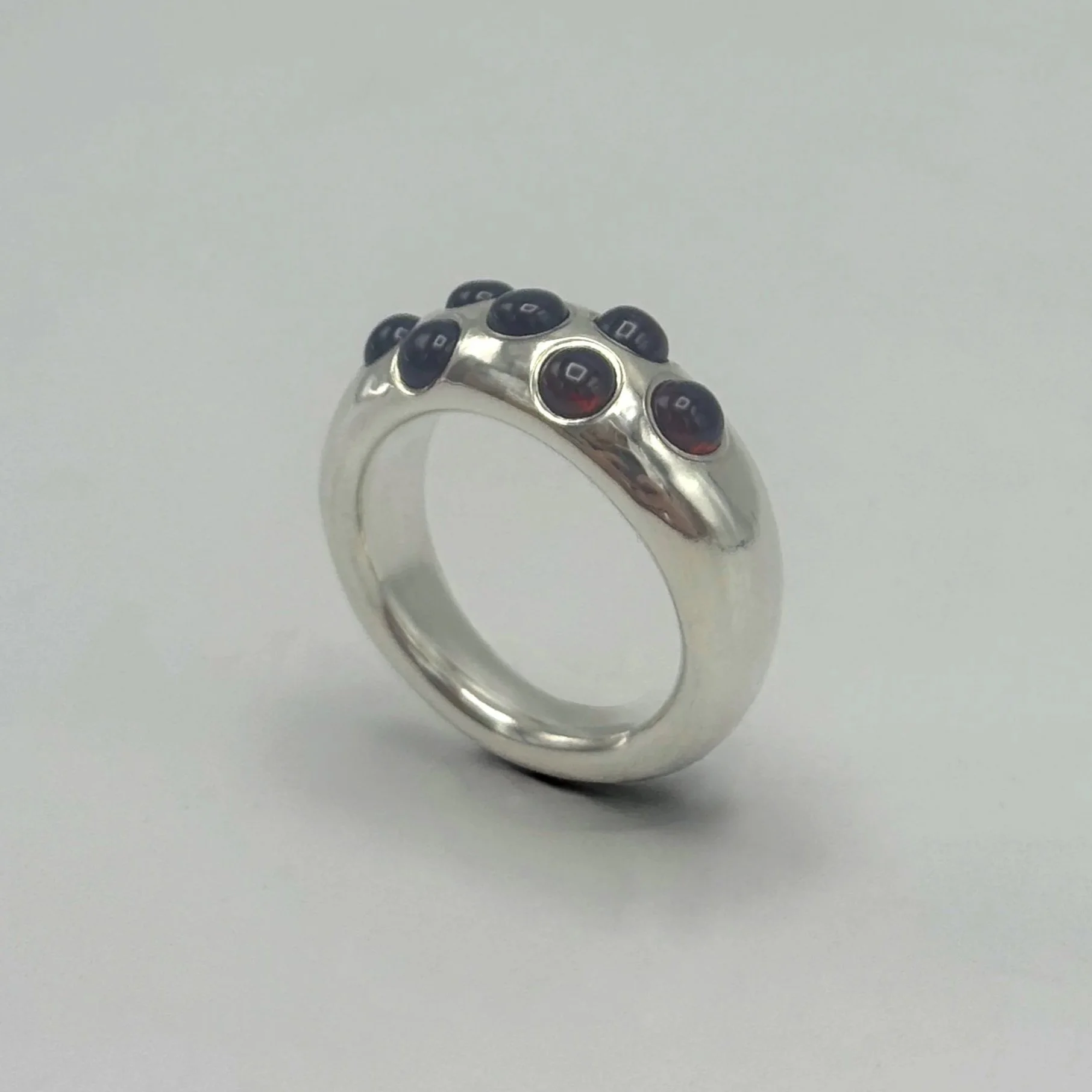 Garnet Polka Dot Ring