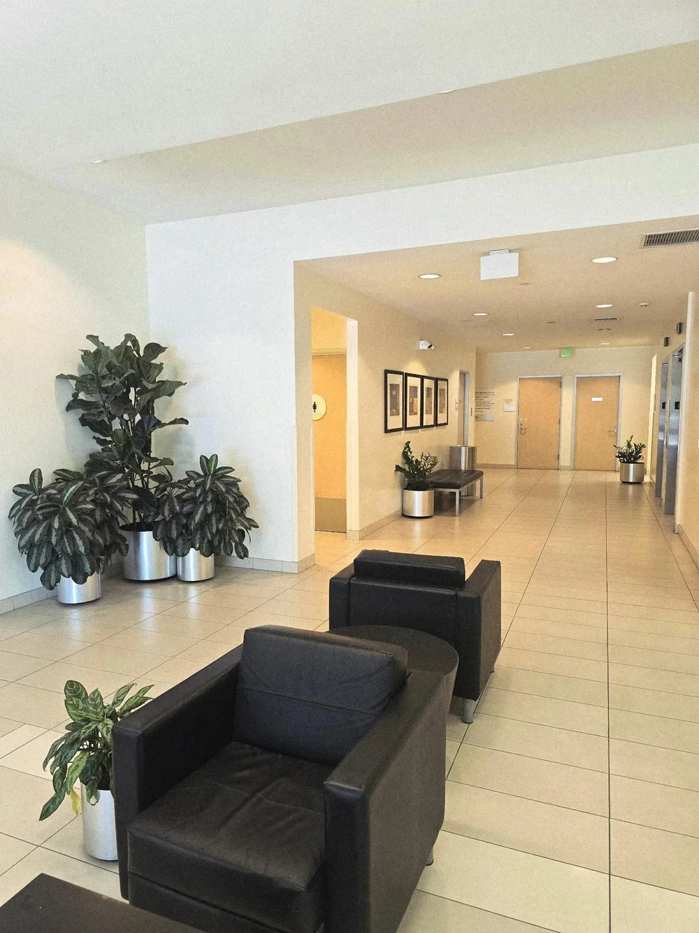 Lobby of the Sand Canyon Dental office building in Irvine