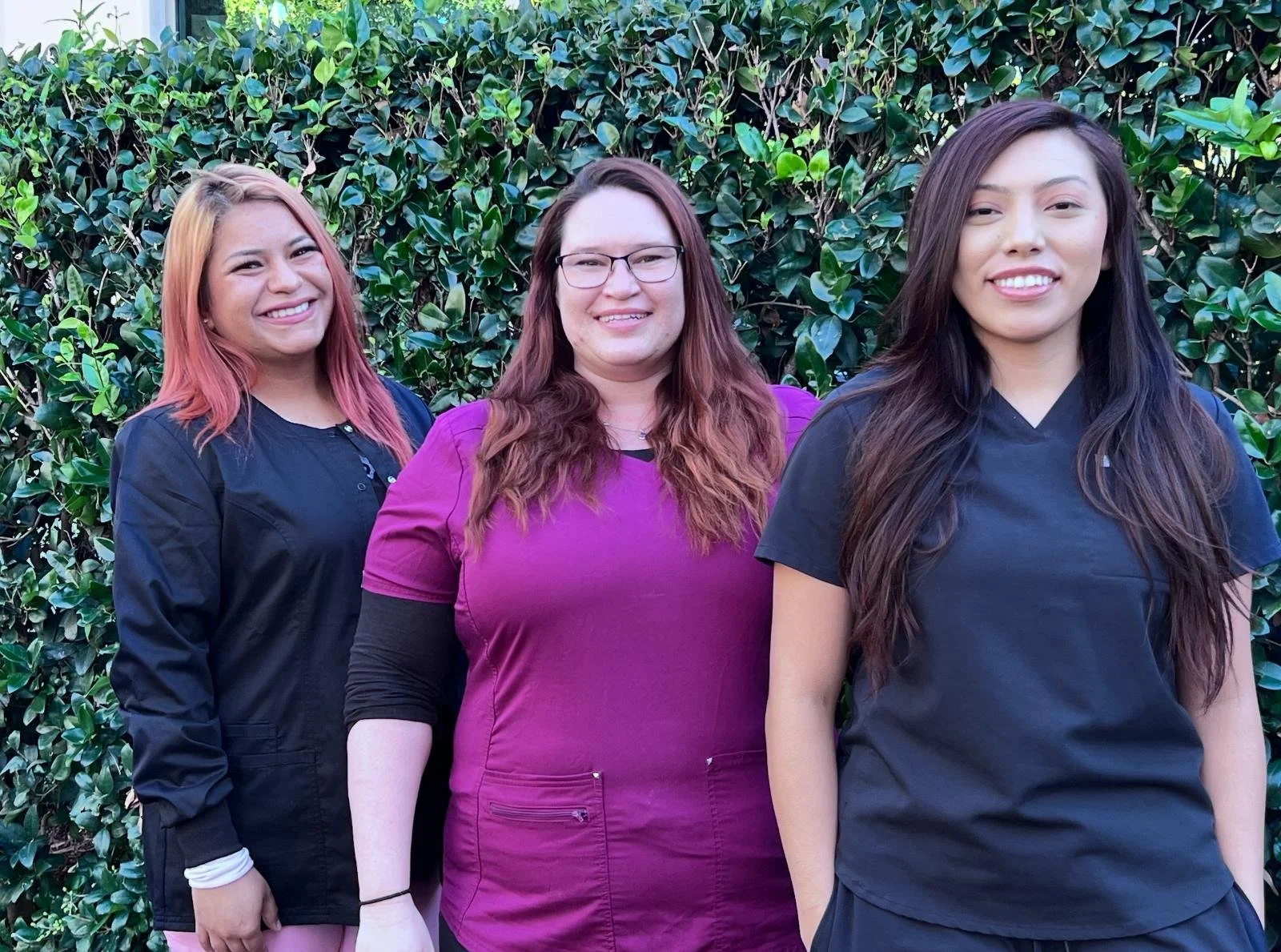Friendly front office and clinical staff at our Irvine dental office
